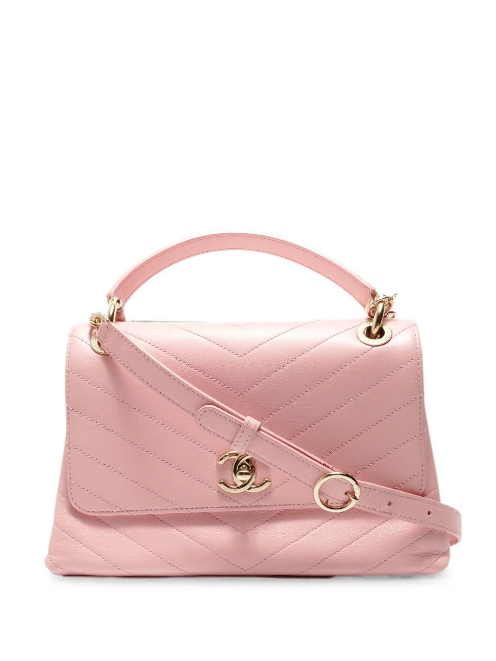 2019-2020 Chevron Chic Top Handle Flap tote bag