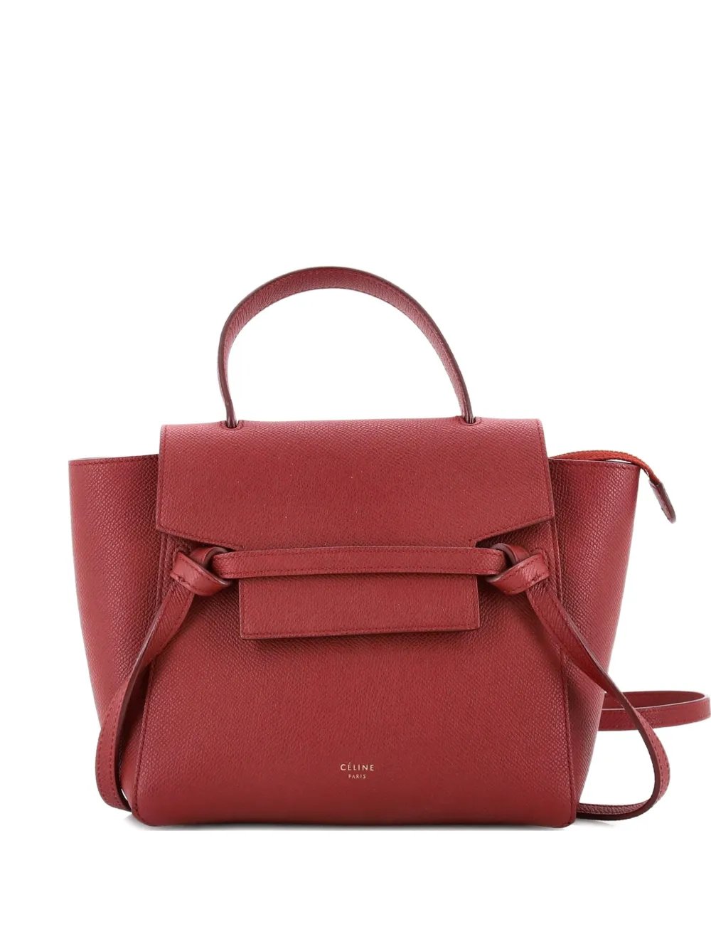 Belt Bag Textured Leather Nano shoulder bag