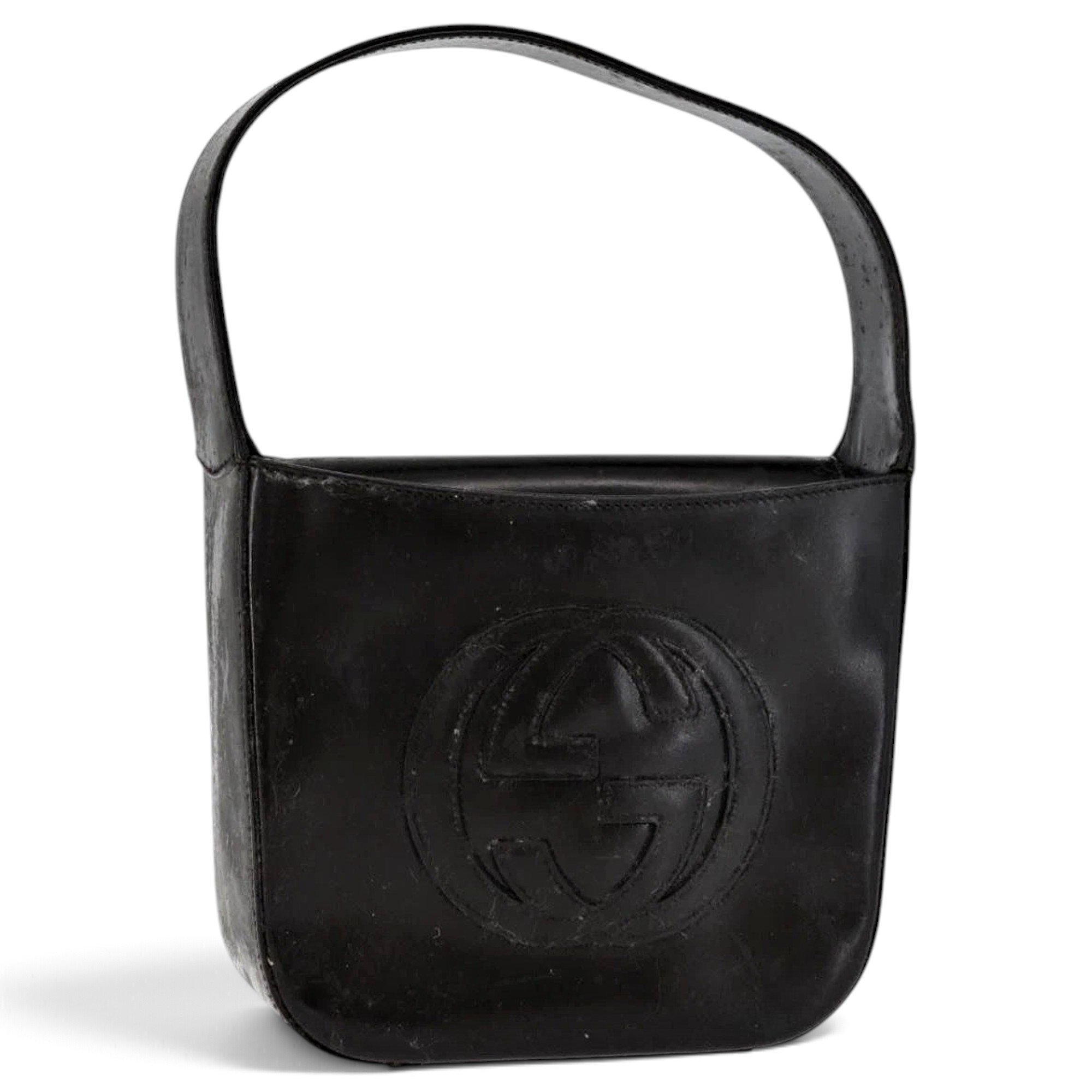 Patent leather handbag