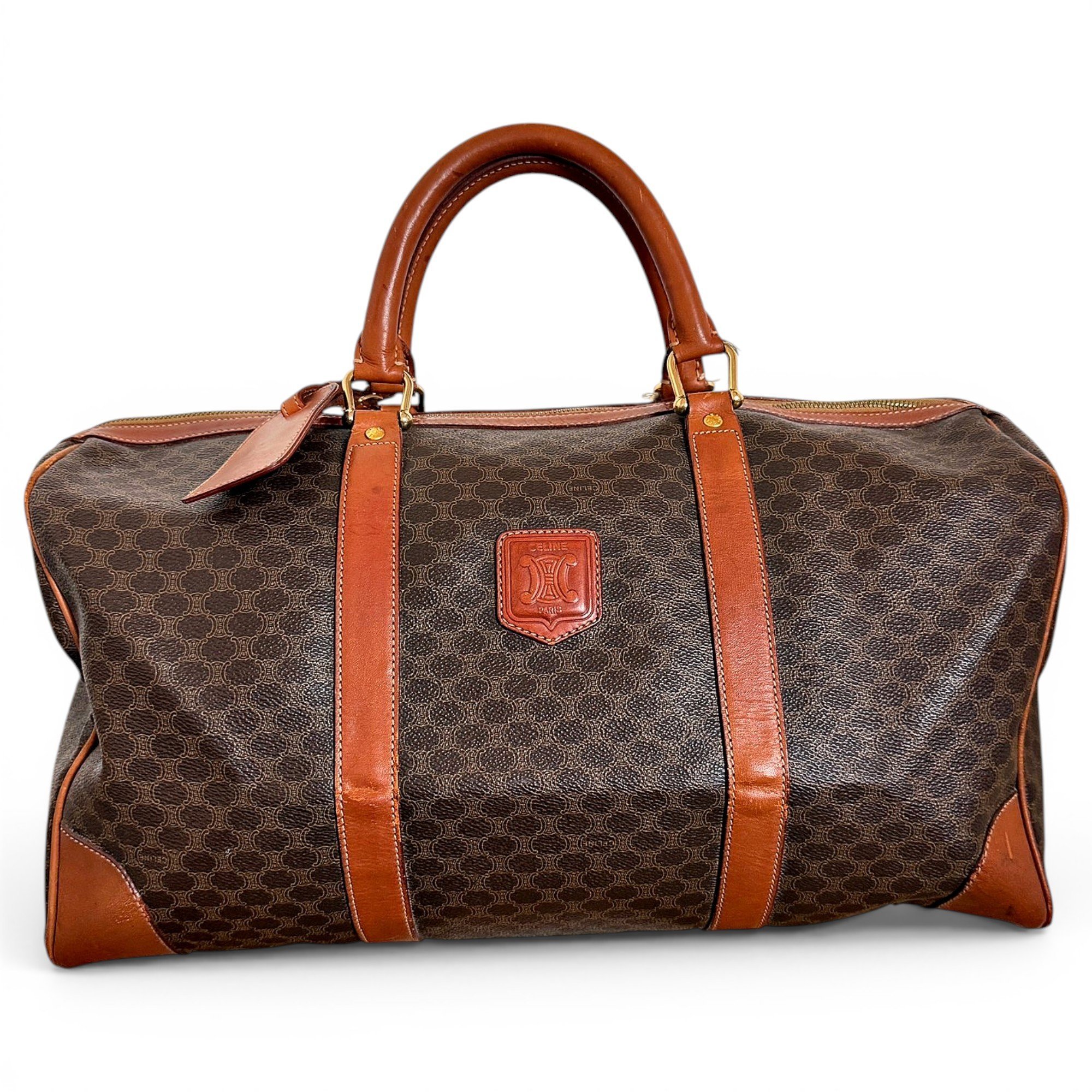 Leather travel bag
