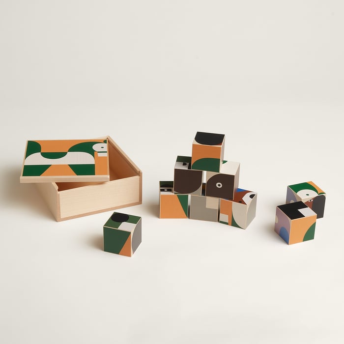 Multicolore Animaux Blocks Cube Game