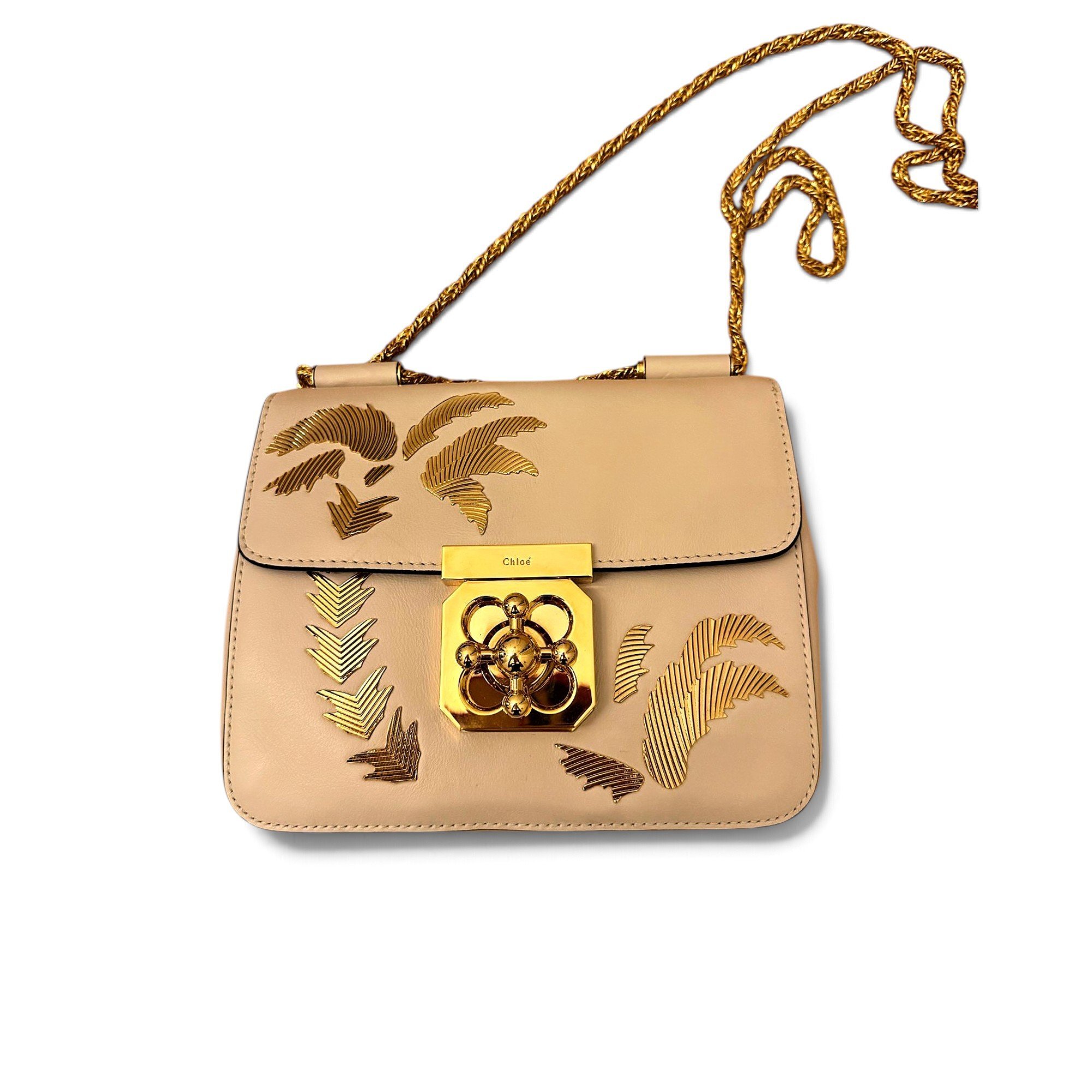 Drew leather handbag