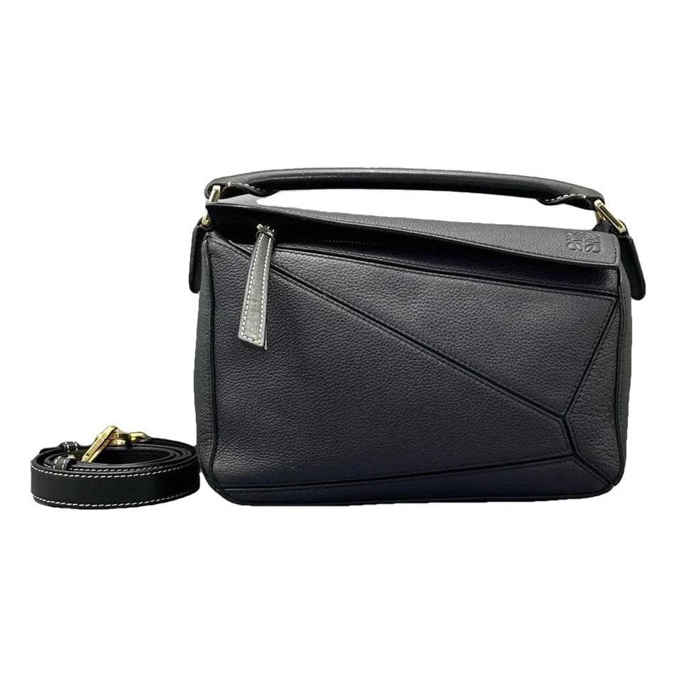 Puzzle leather crossbody bag
