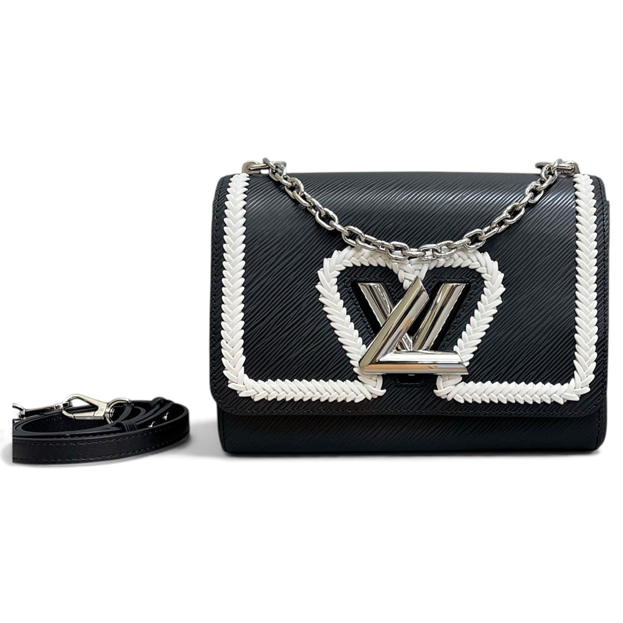Twist leather handbag