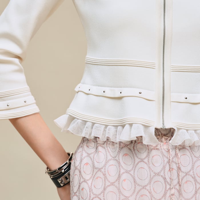 Blanc Naturel Zipped Jacket