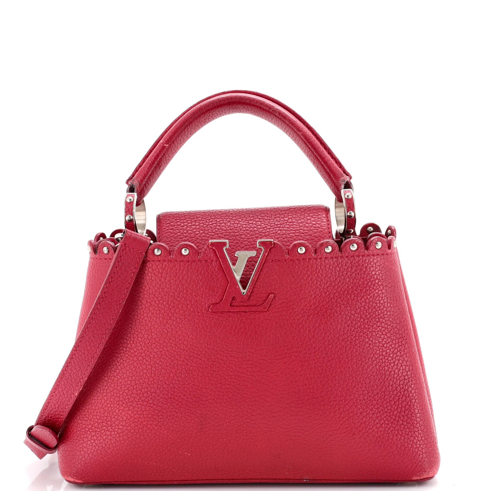 Capucines Bag Leather with Embellished Detail BB