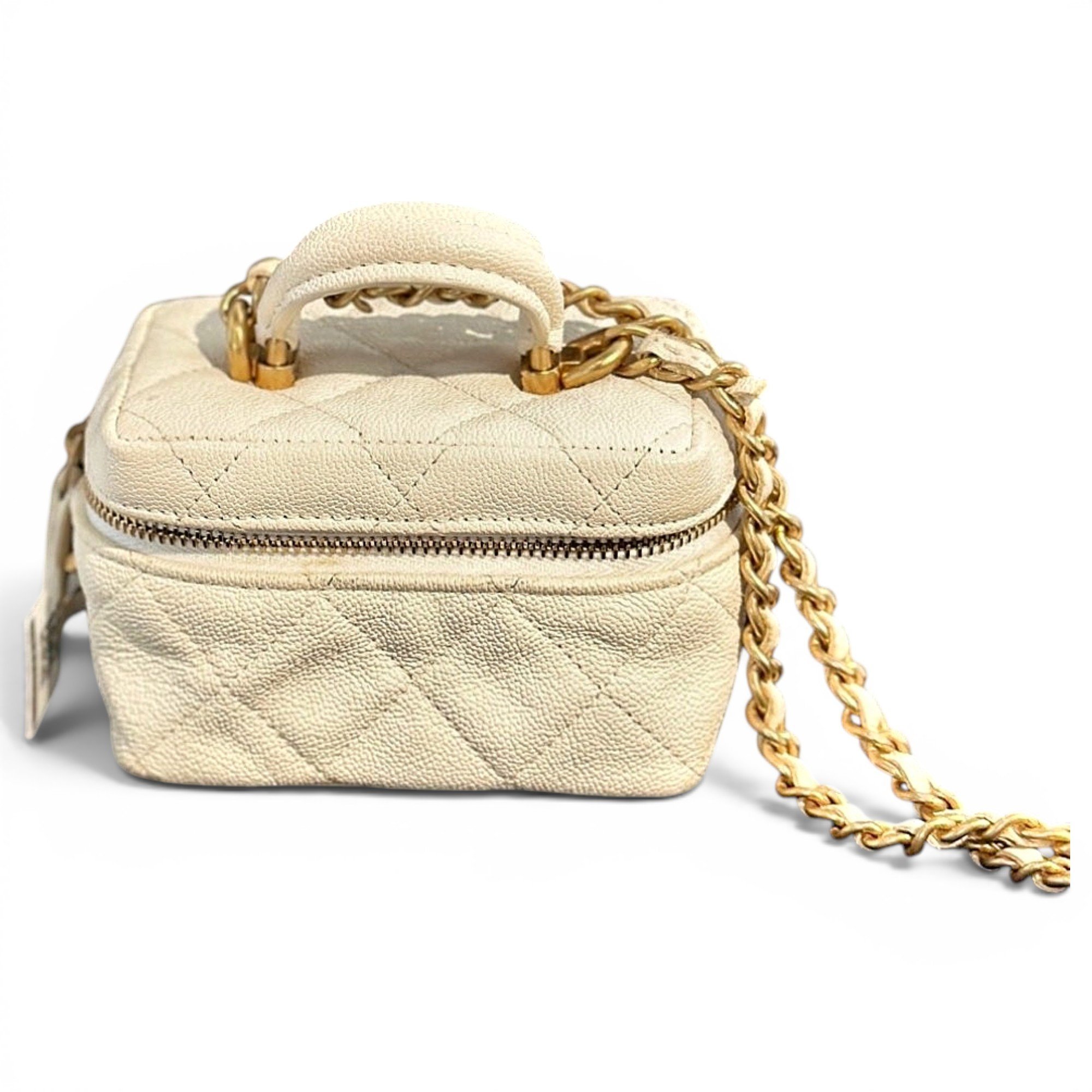 Trendy CC Vanity leather handbag