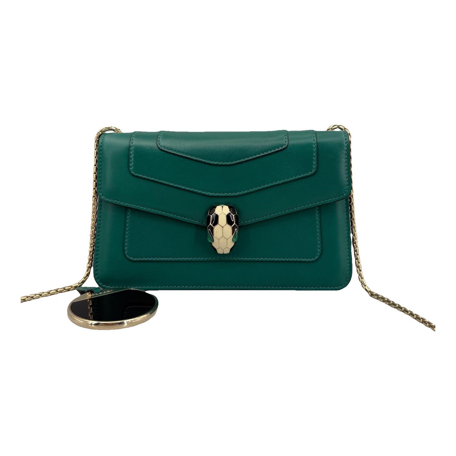 Serpenti leather handbag