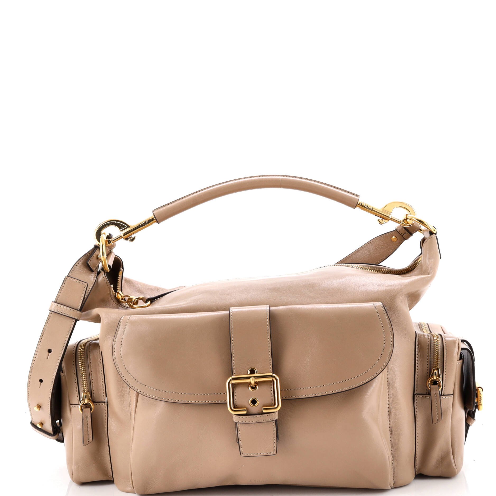 Camera Shoulder Bag Leather Large