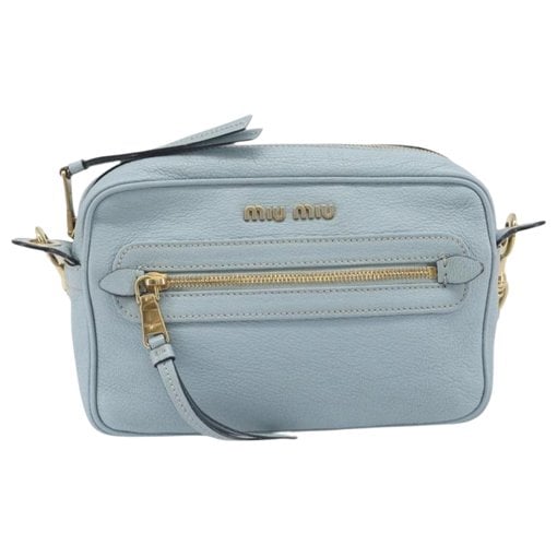 Madras leather crossbody bag