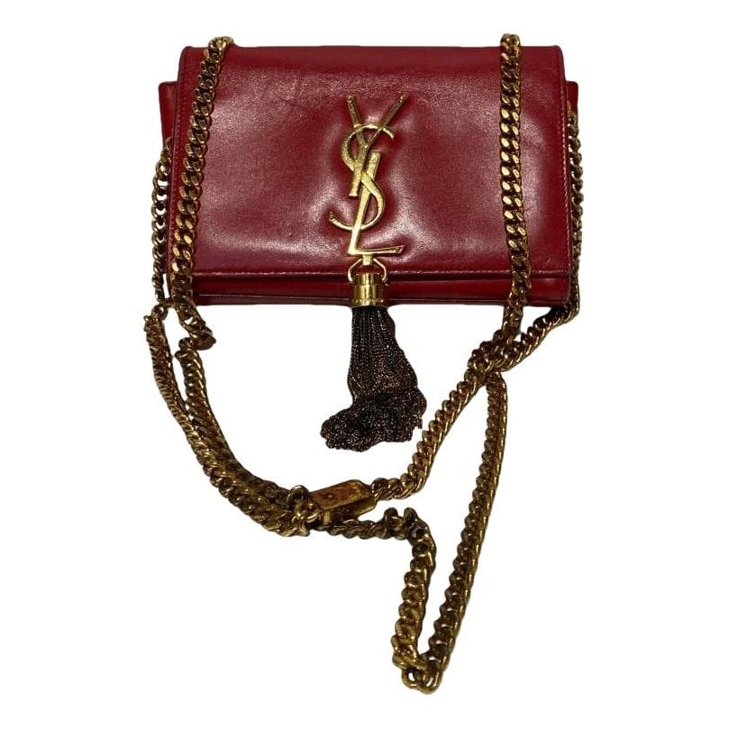 Pompom Kate leather handbag