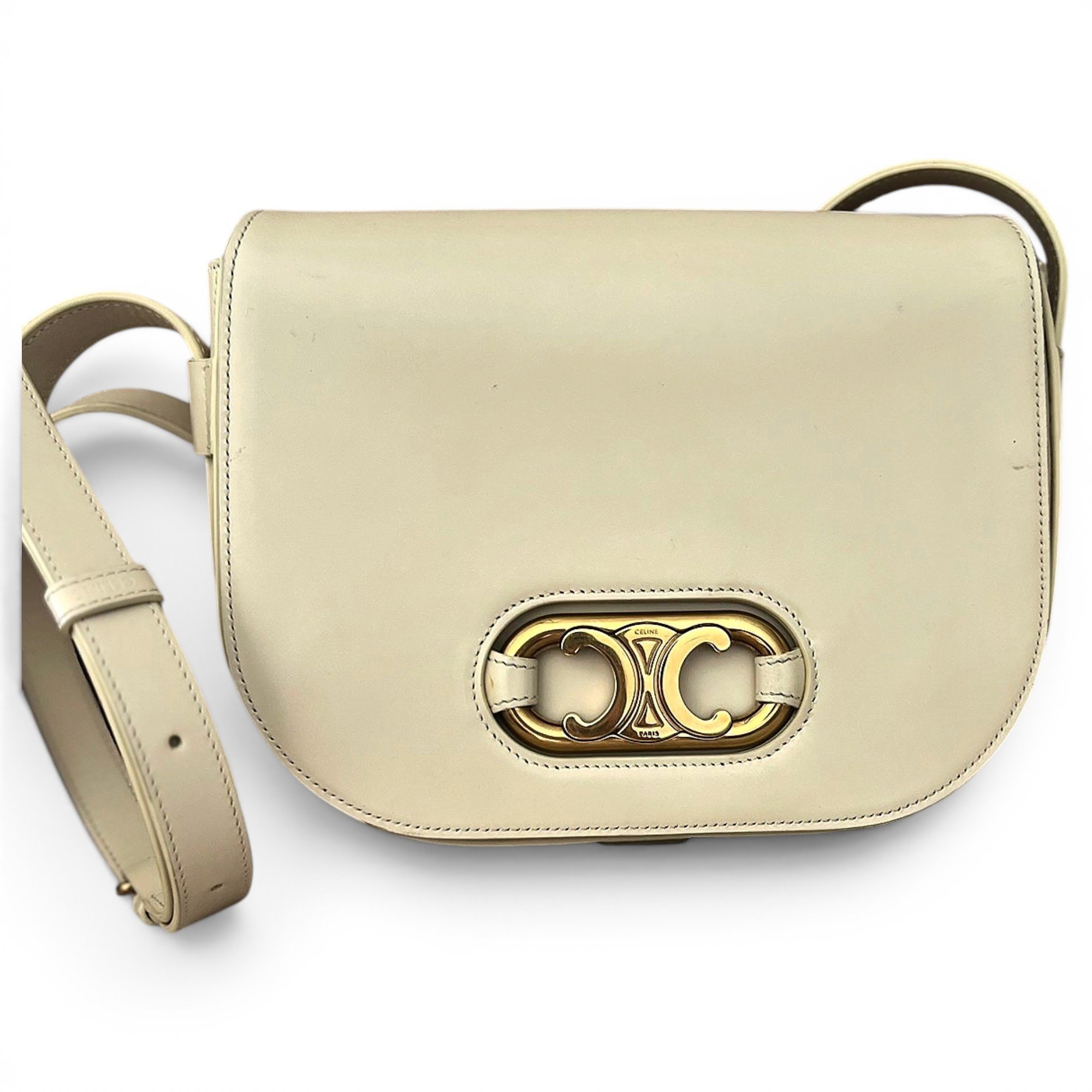 Triomphe Maillon leather crossbody bag
