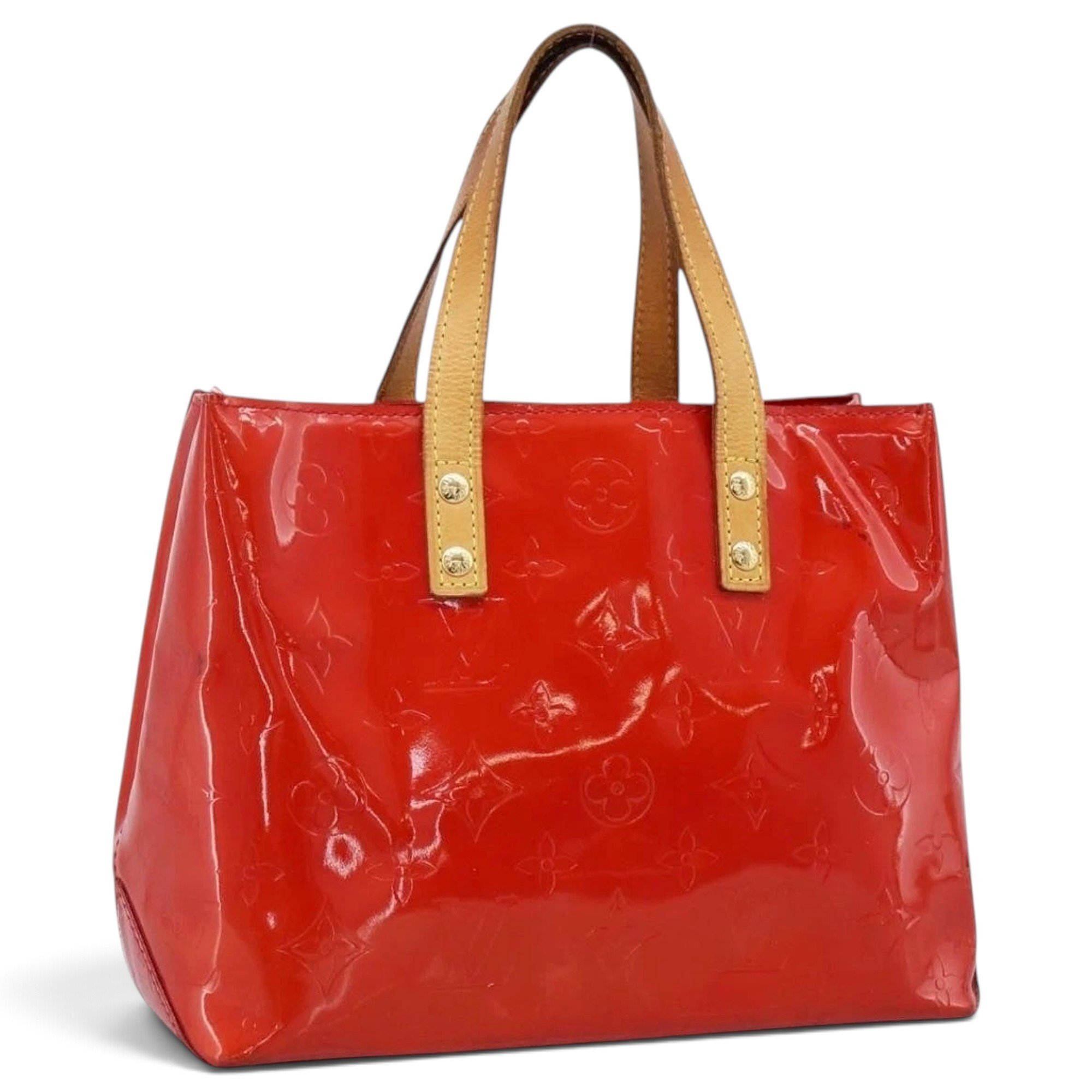 Patent leather handbag