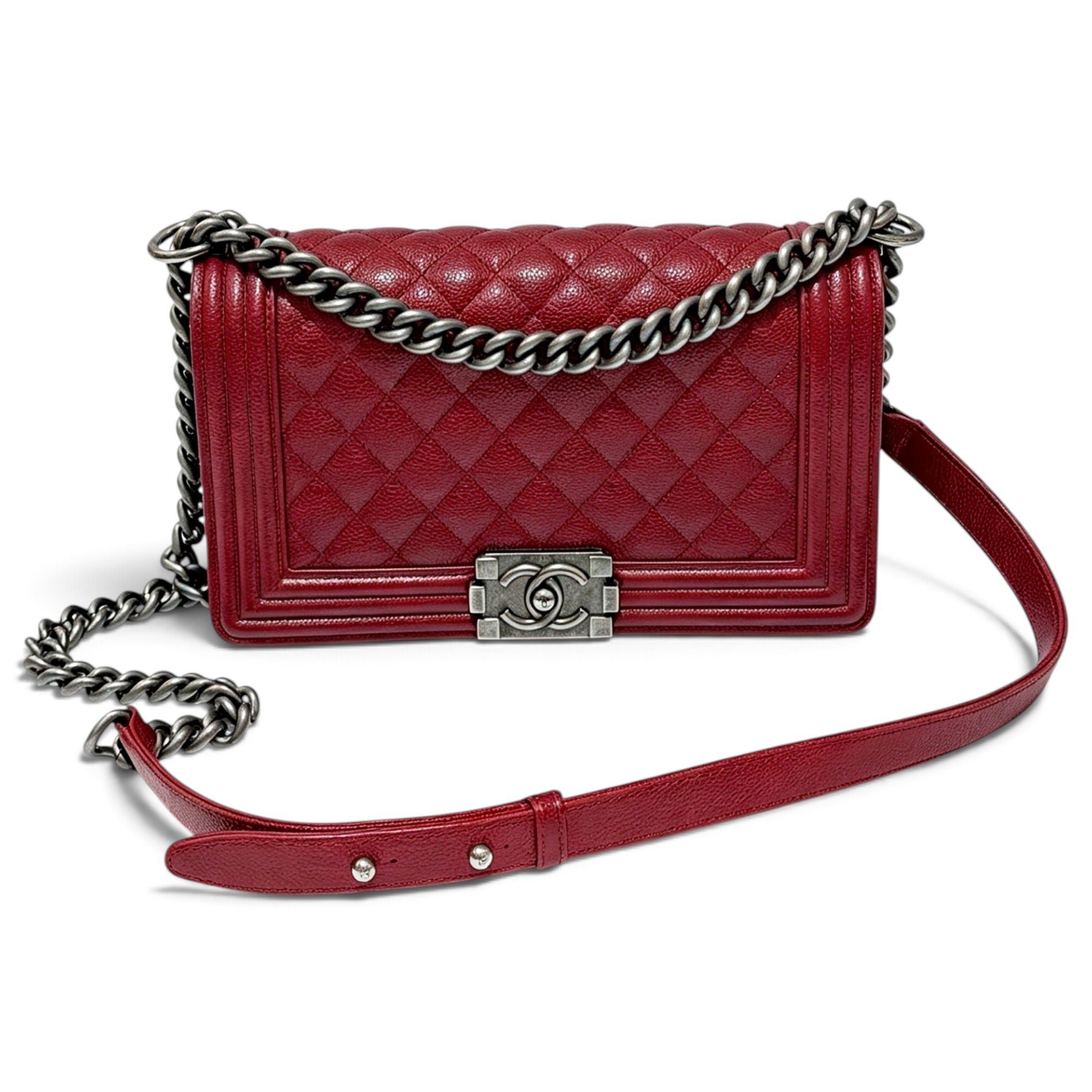 Boy leather crossbody bag