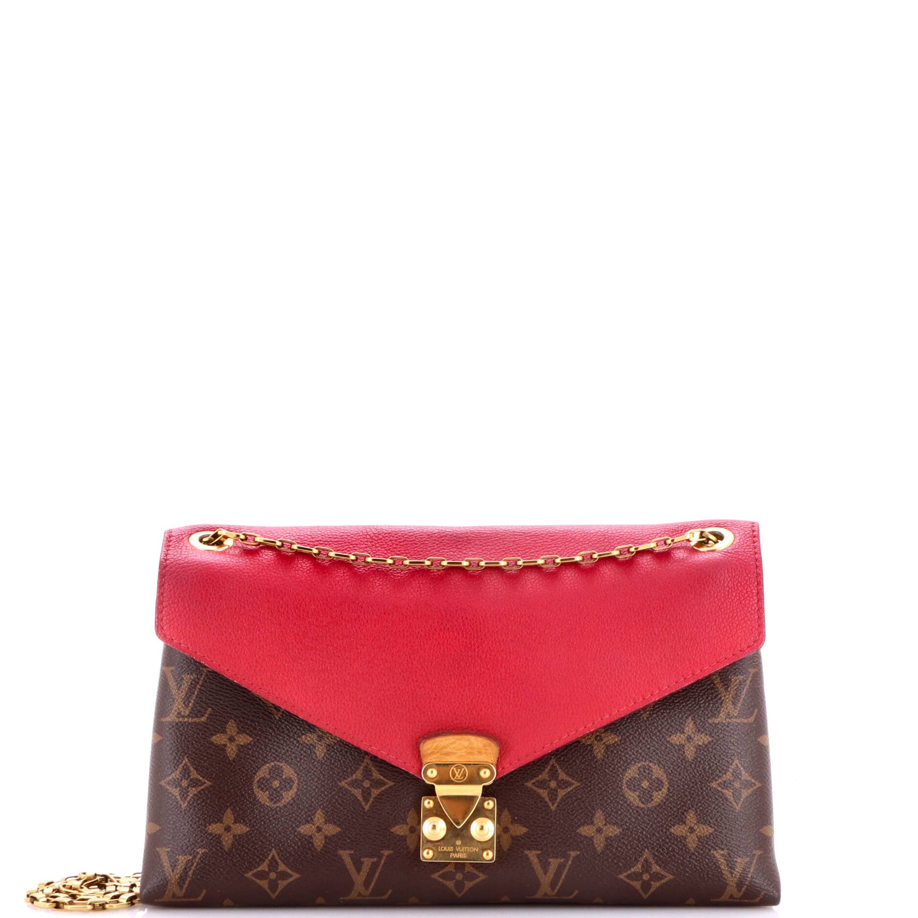 Pallas Chain Shoulder Bag Monogram Canvas and Calfskin
