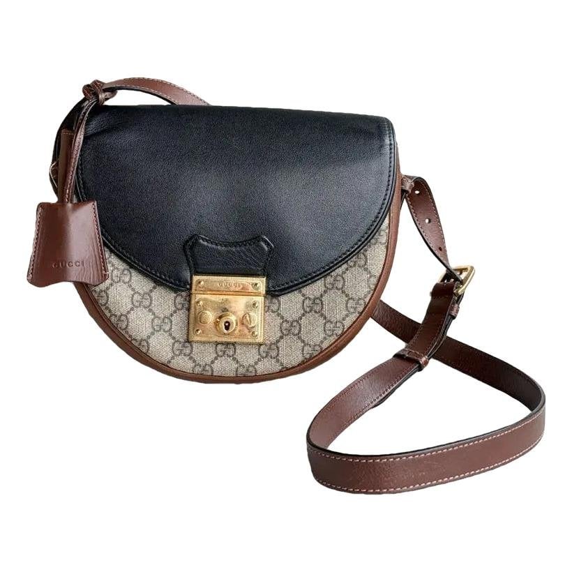 Padlock vinyl crossbody bag