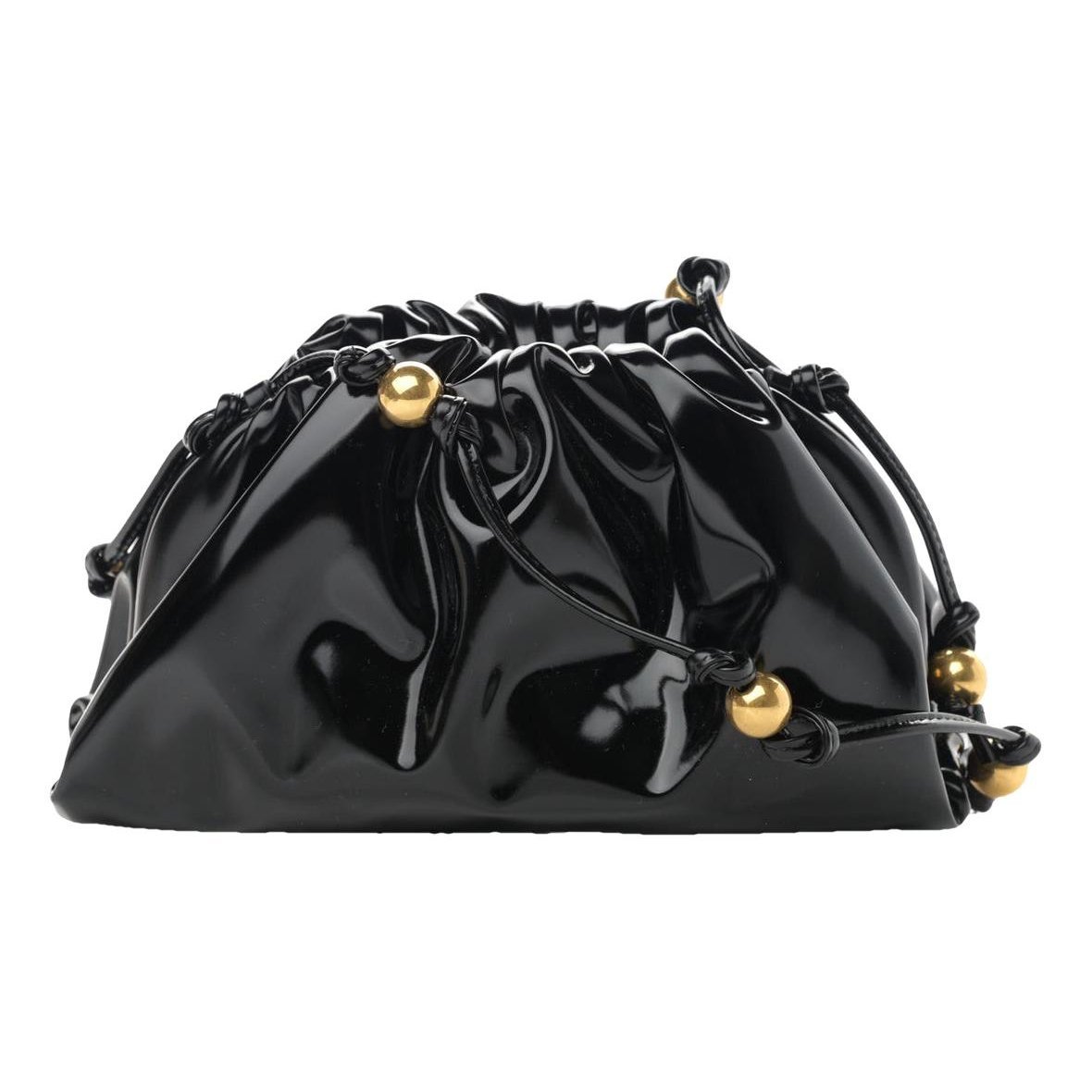 Pouch patent leather crossbody bag