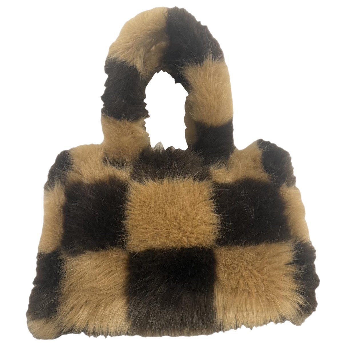 Faux fur tote