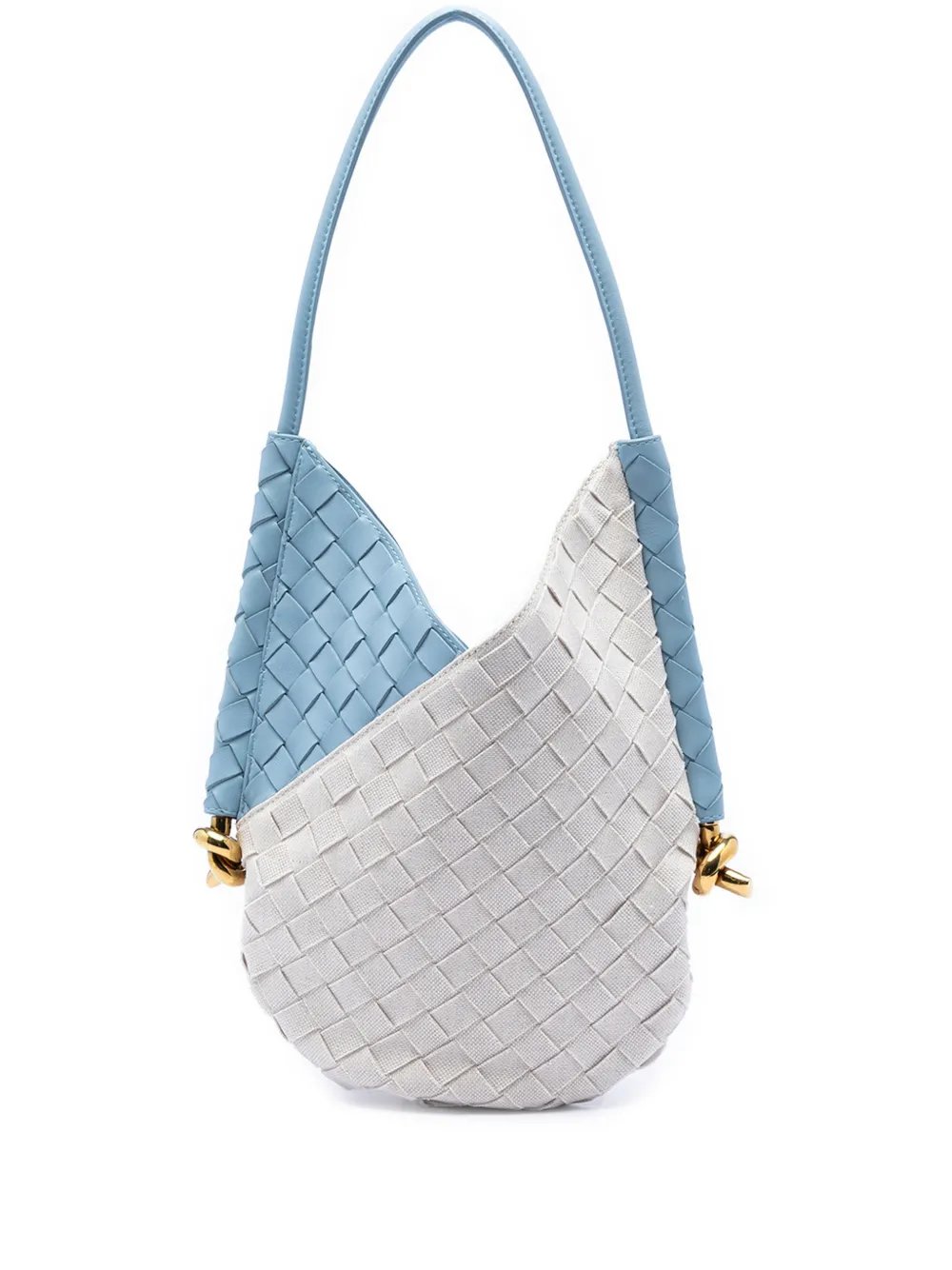 2012-2026 Small Nappa and Canvas Intrecciato Solstice shoulder bag