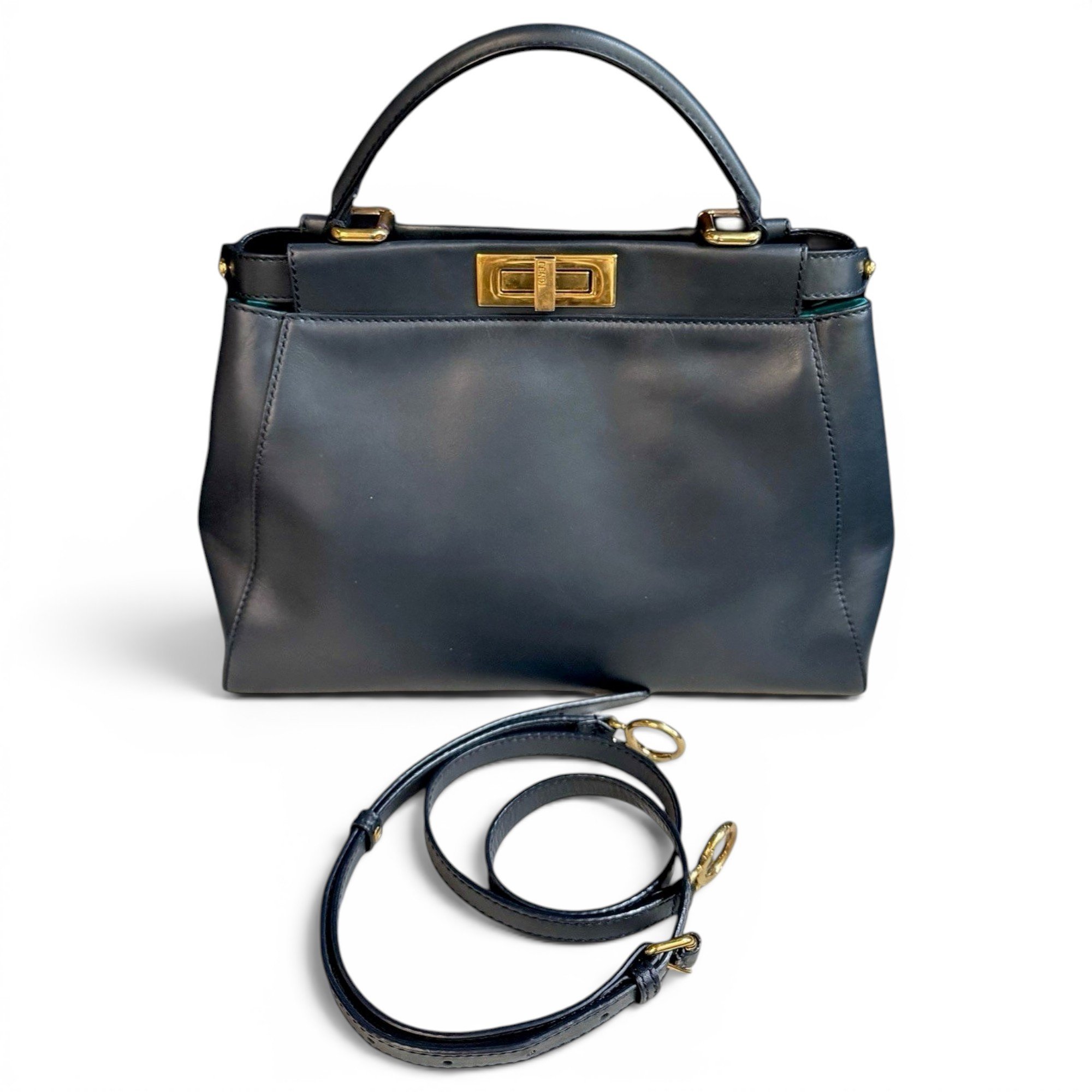 Peekaboo leather handbag