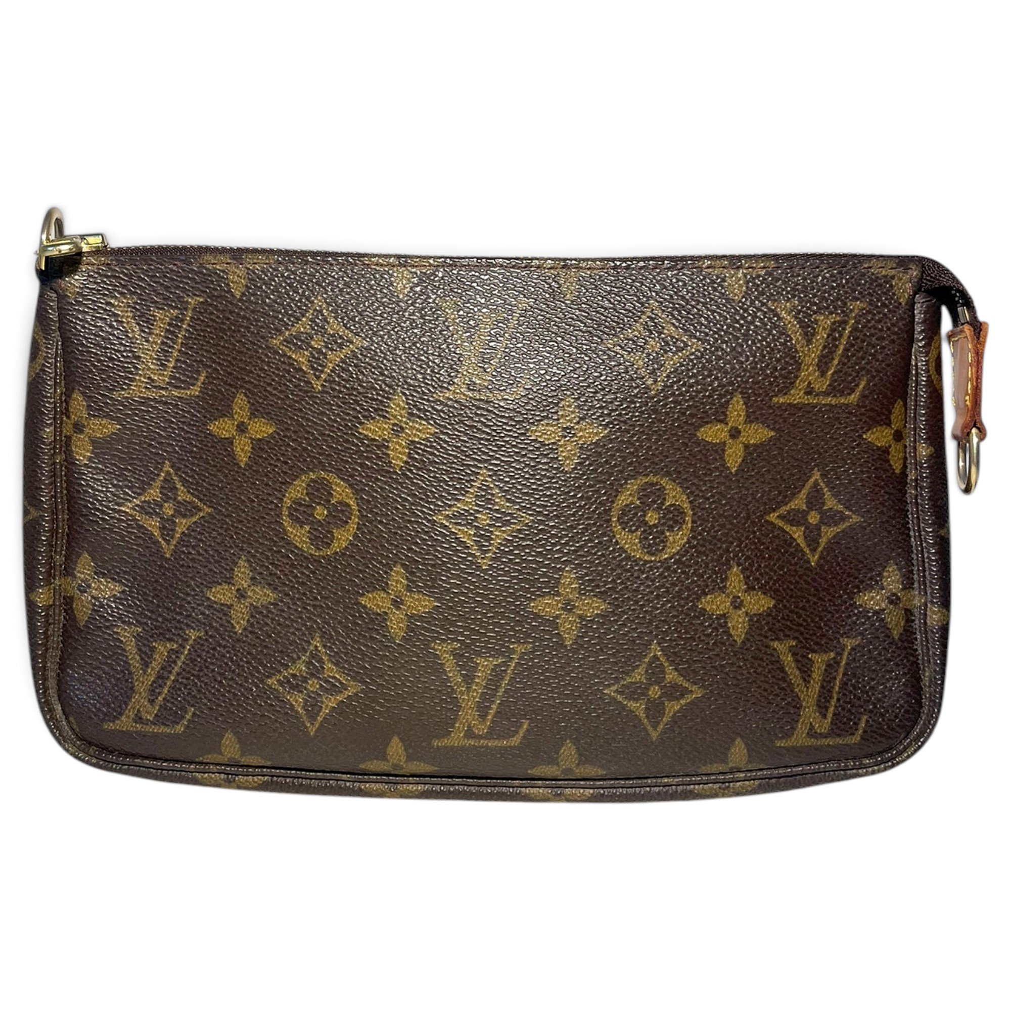 Leather clutch bag