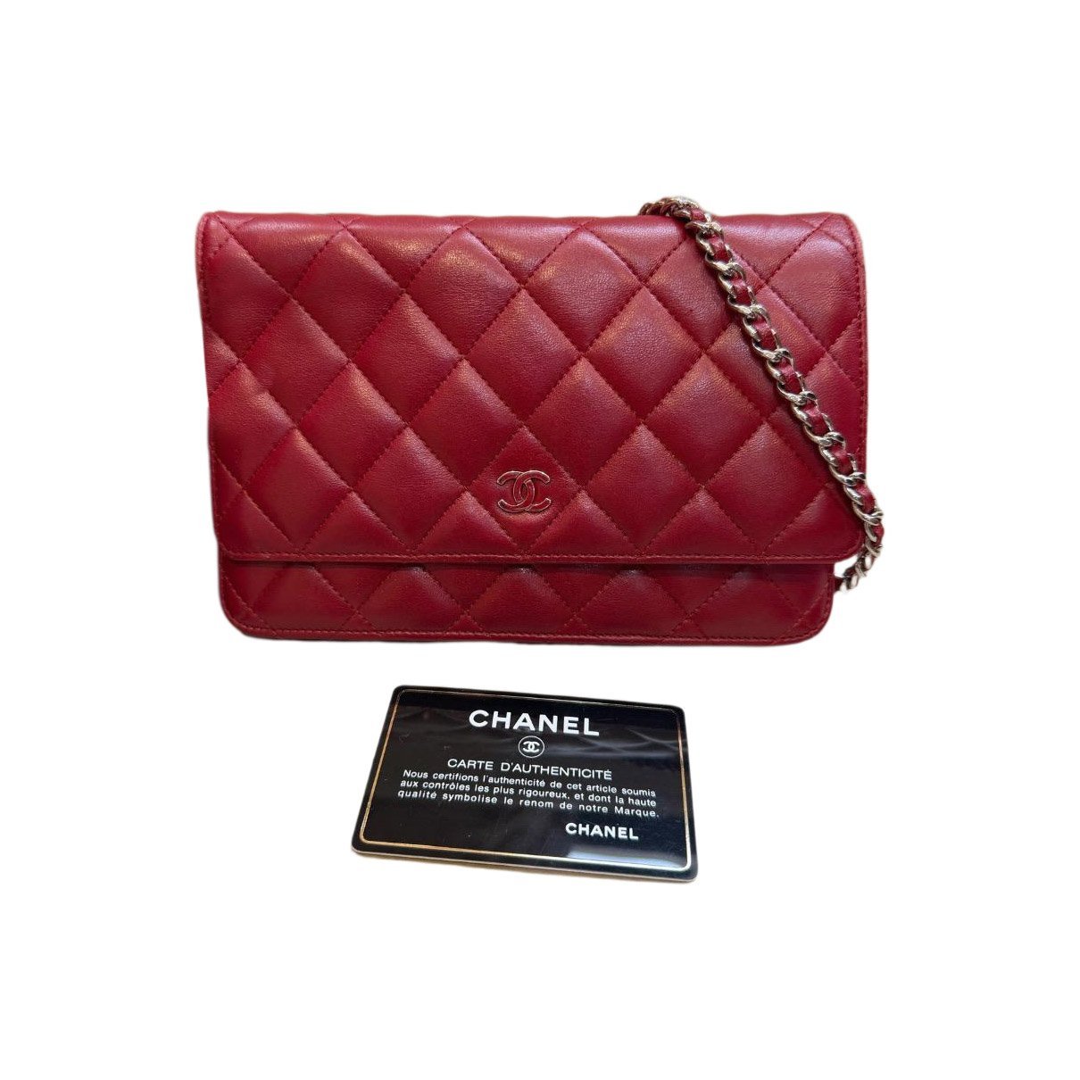 Wallet On Chain Timeless/Classique leather crossbody bag