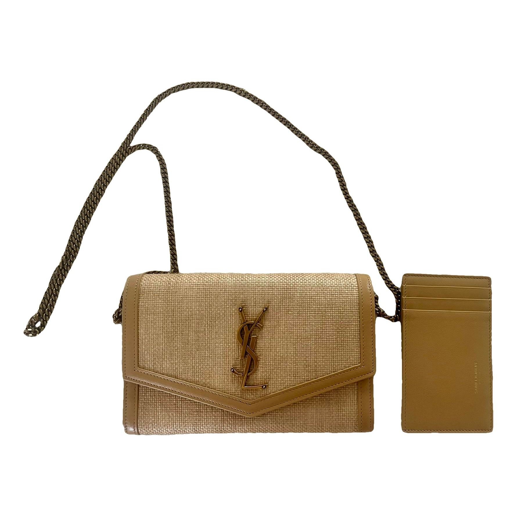 Leather clutch bag
