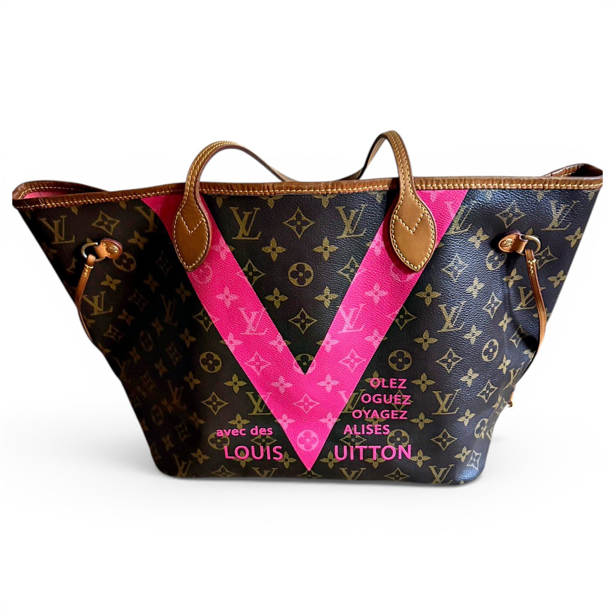 Neverfull leather tote