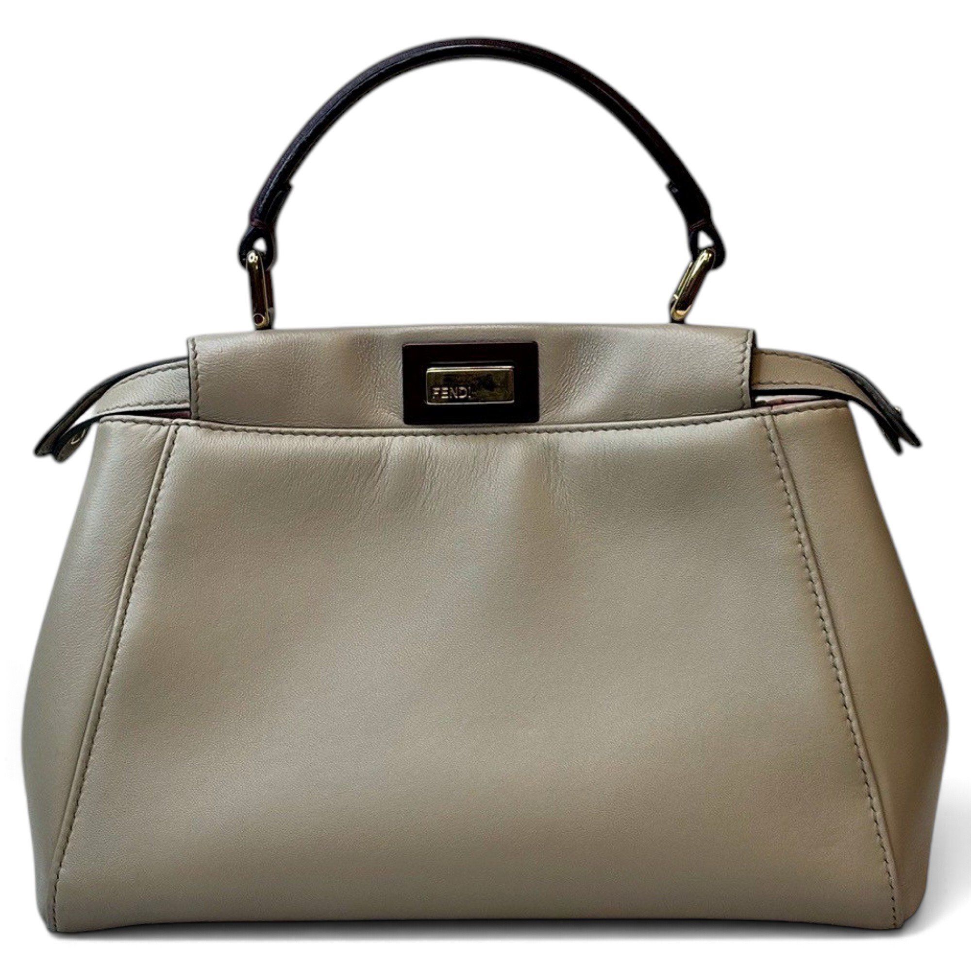 Peekaboo leather handbag