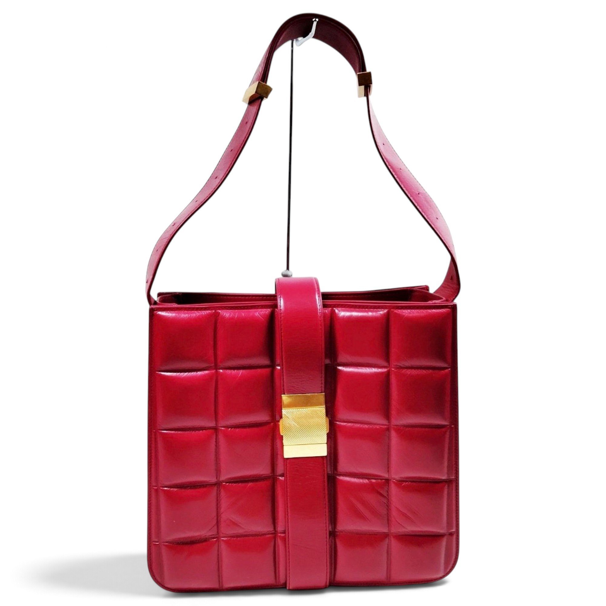 Marie Padded leather handbag