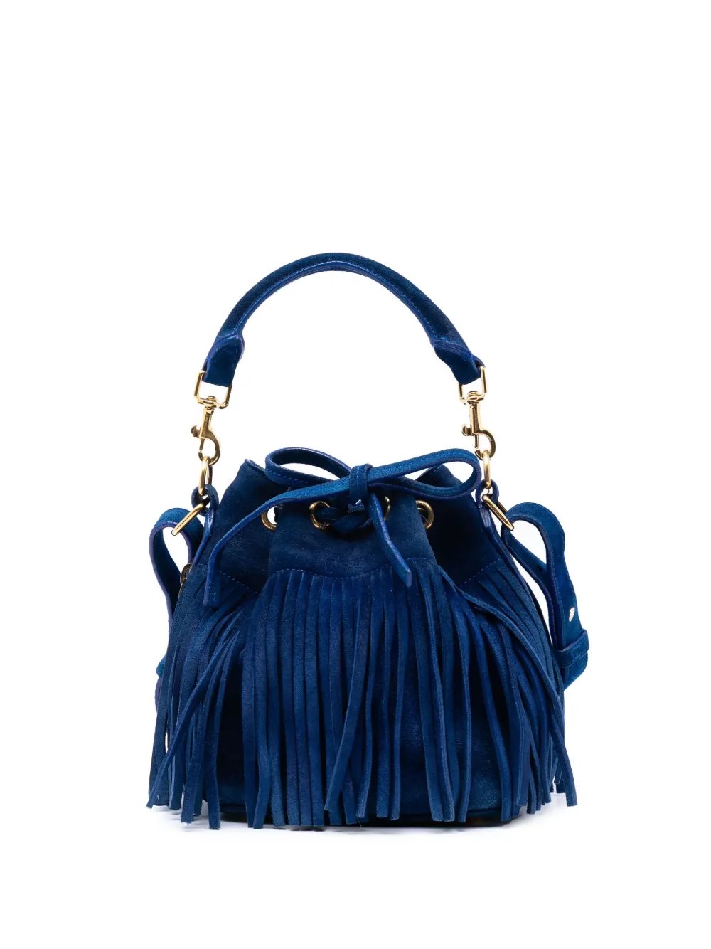 2015 Small Suede Emmanuelle Fringe Bucket Bag satchel