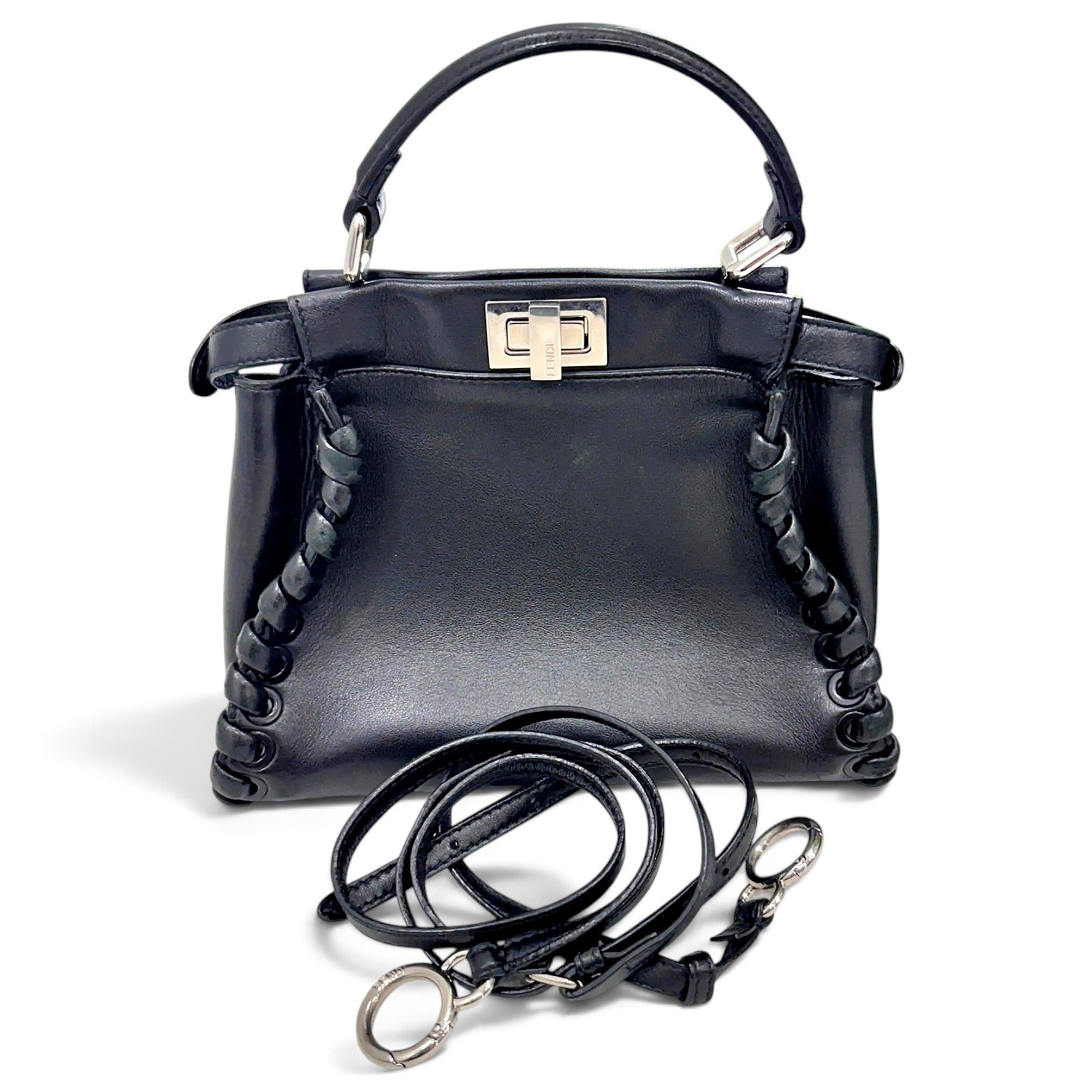 Peekaboo leather crossbody bag
