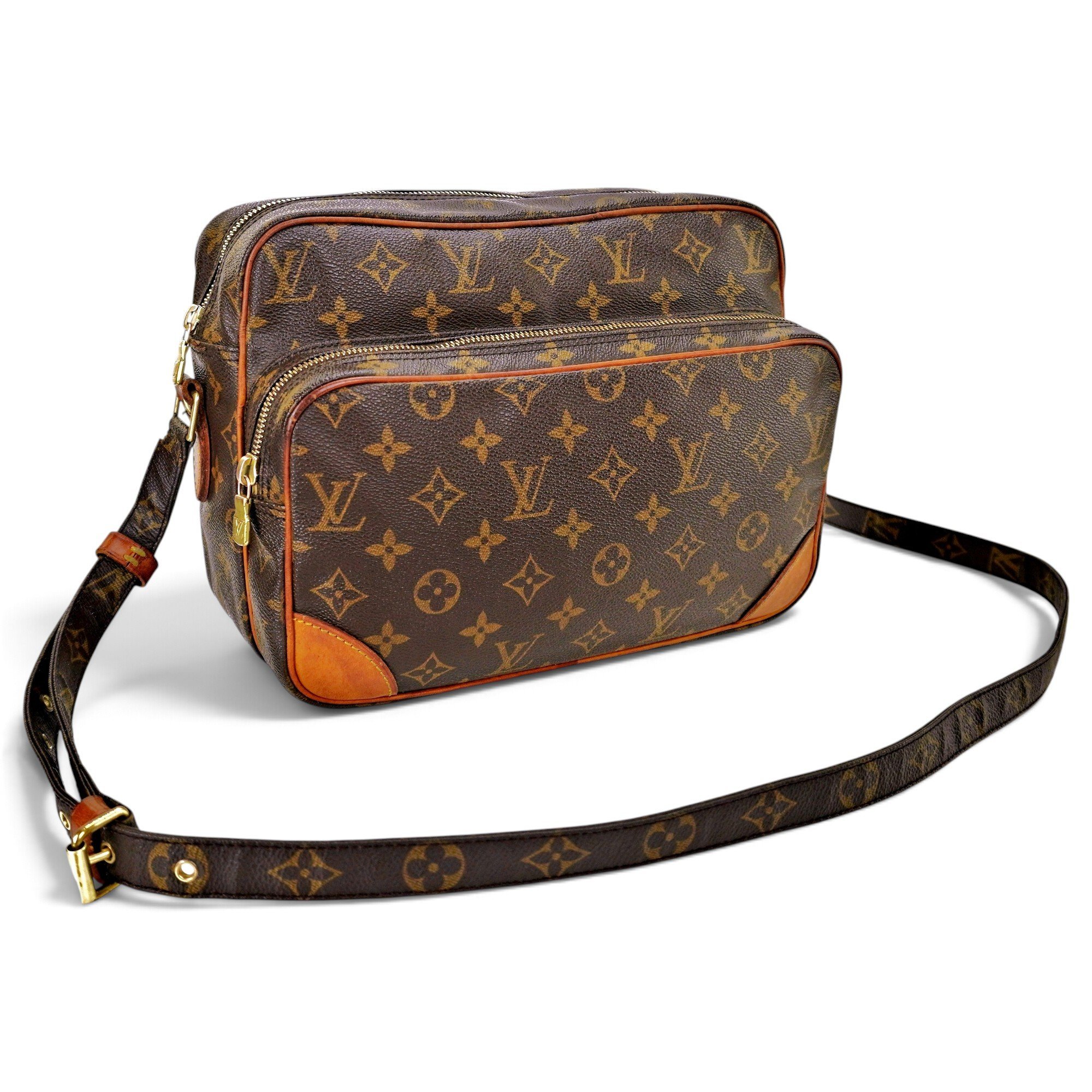 Nile leather crossbody bag