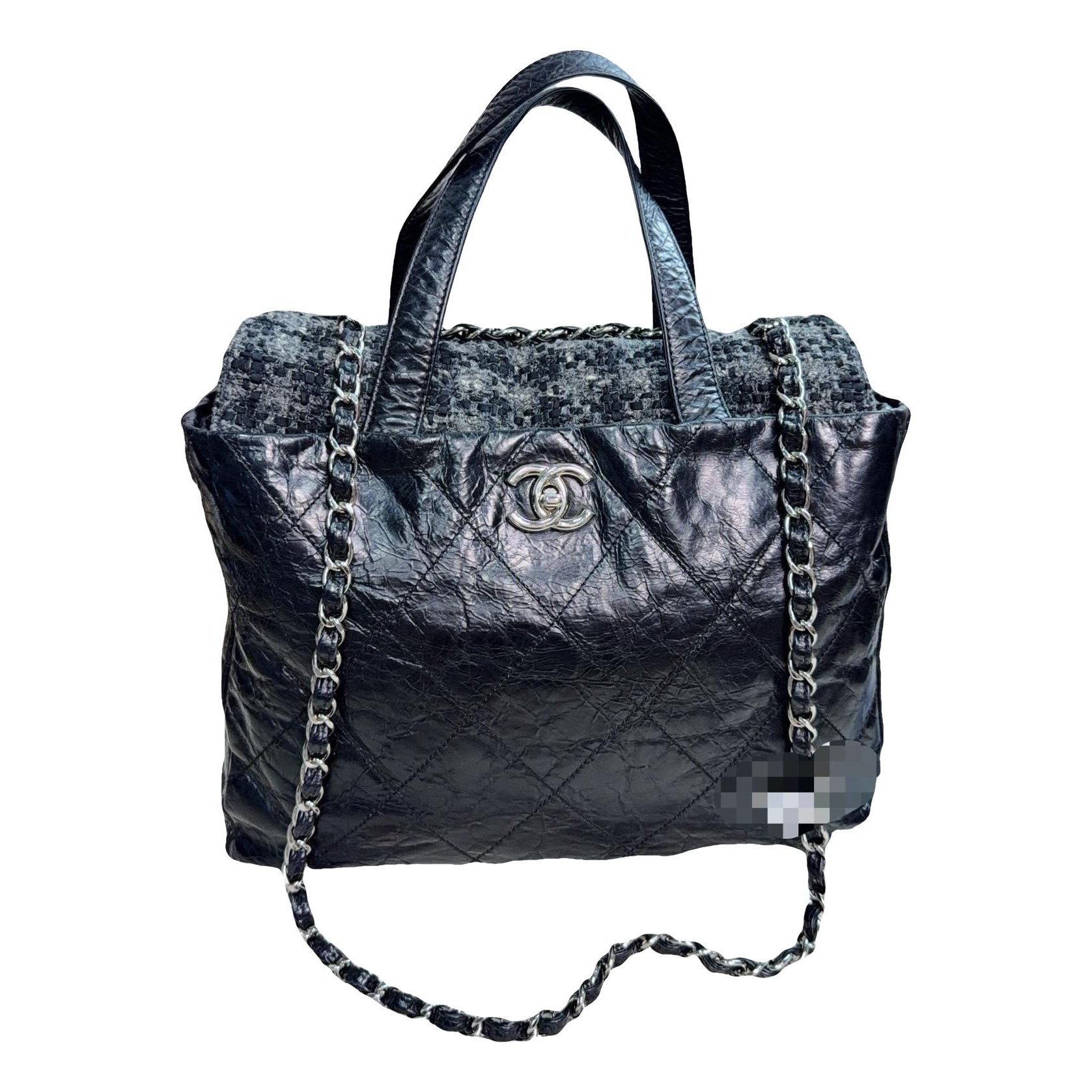 Petite Shopping Tote leather bag