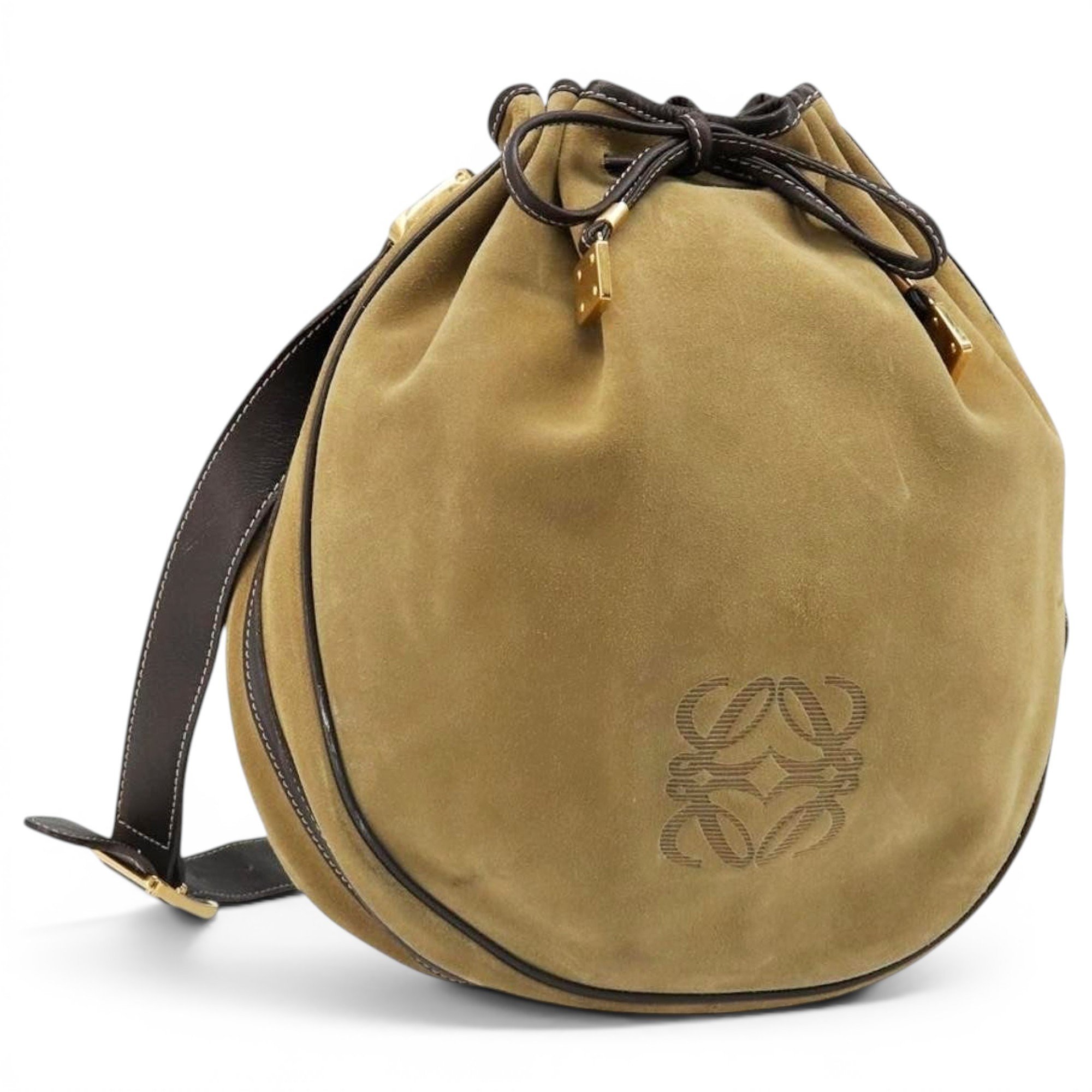 Anagram leather handbag
