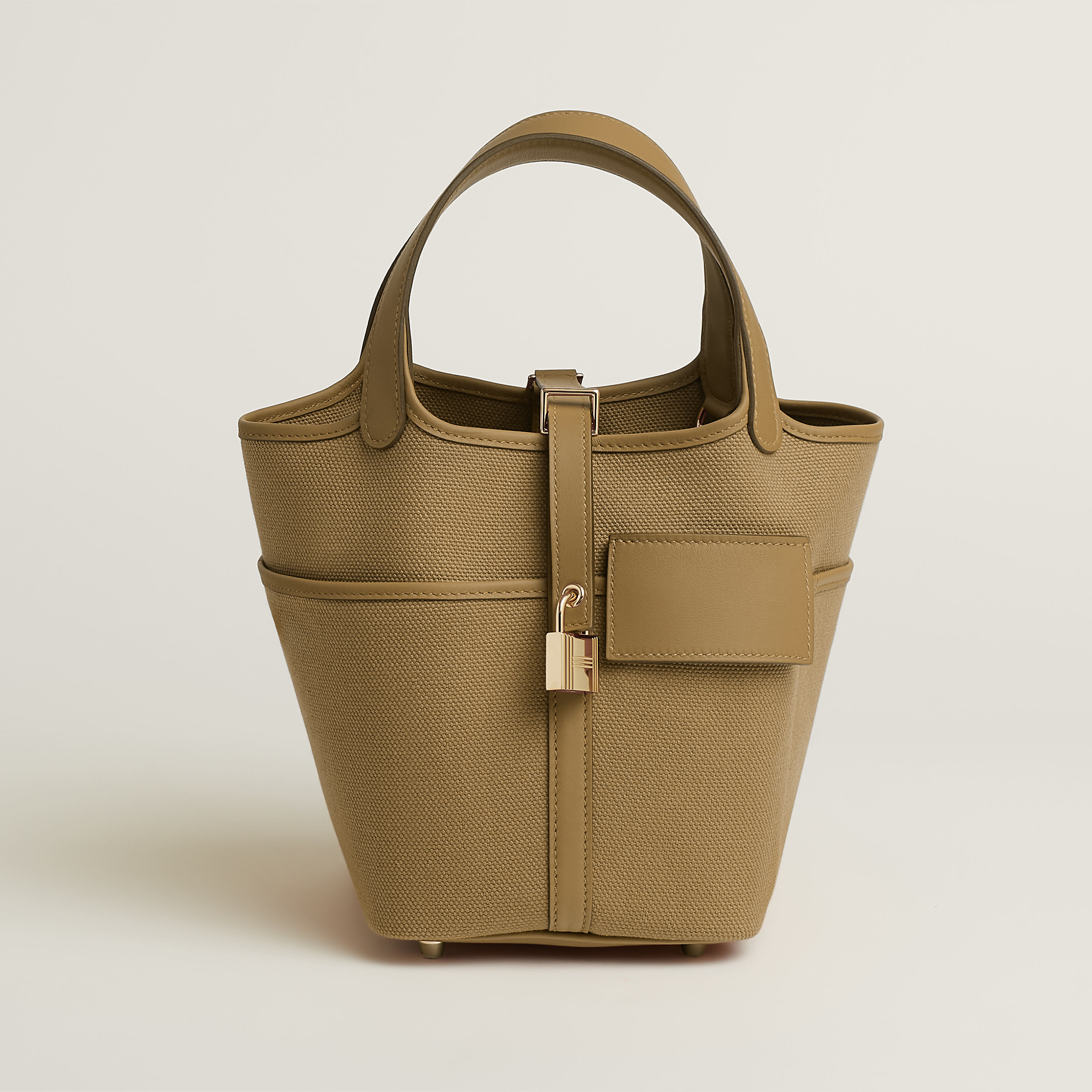 Hermès Picotin Lock 18 pocket bag Mousse/Bai/Brun Swift Calfskin