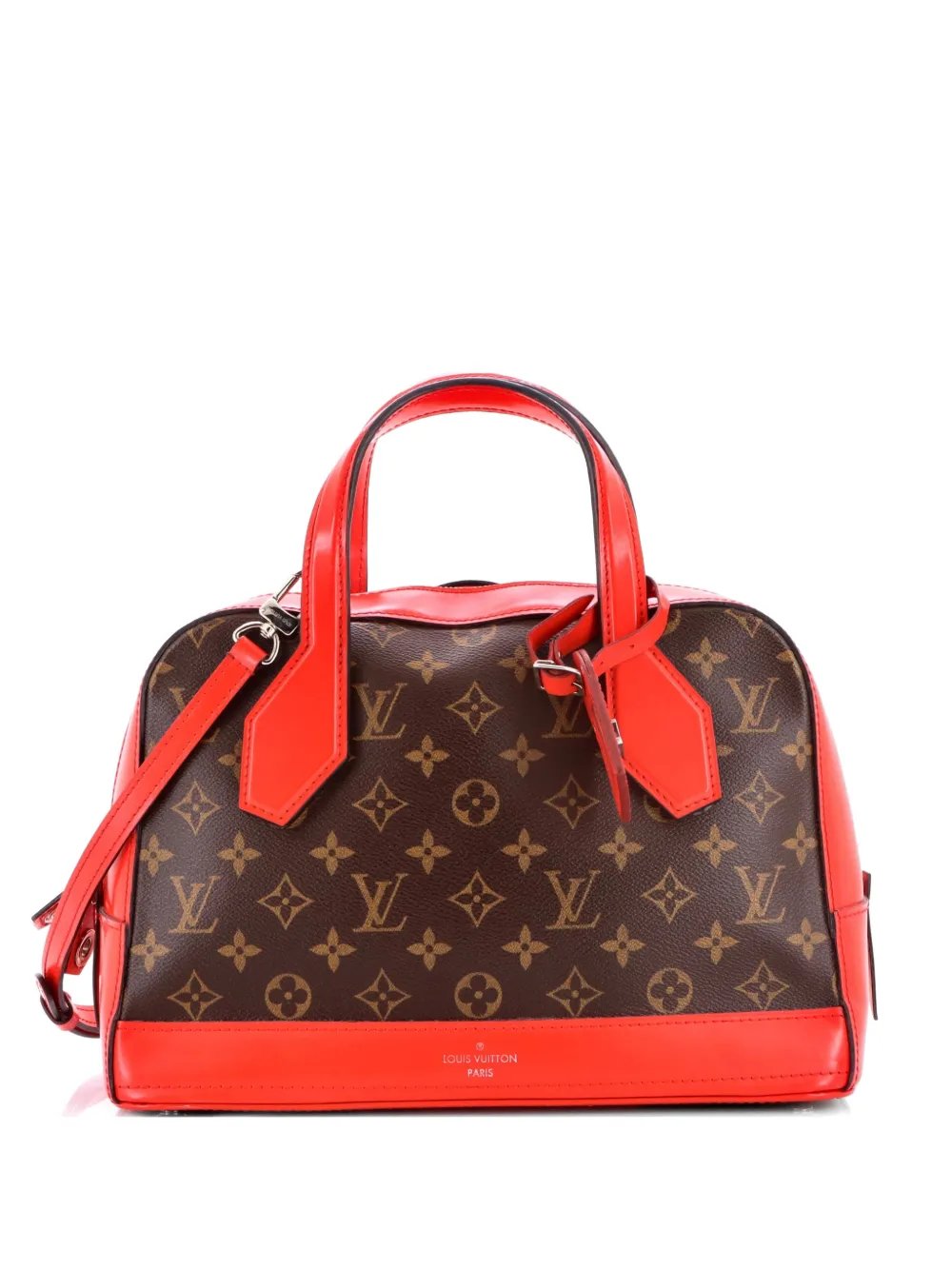 Dora Handbag Monogram Canvas and Calfskin PM satchel