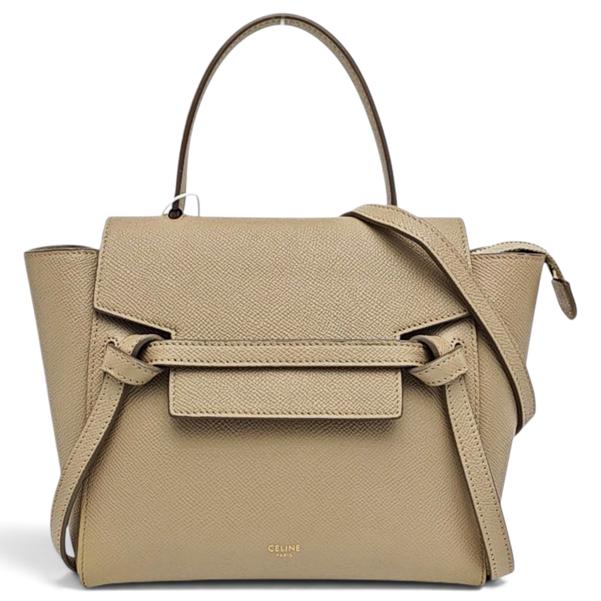 Belt leather handbag