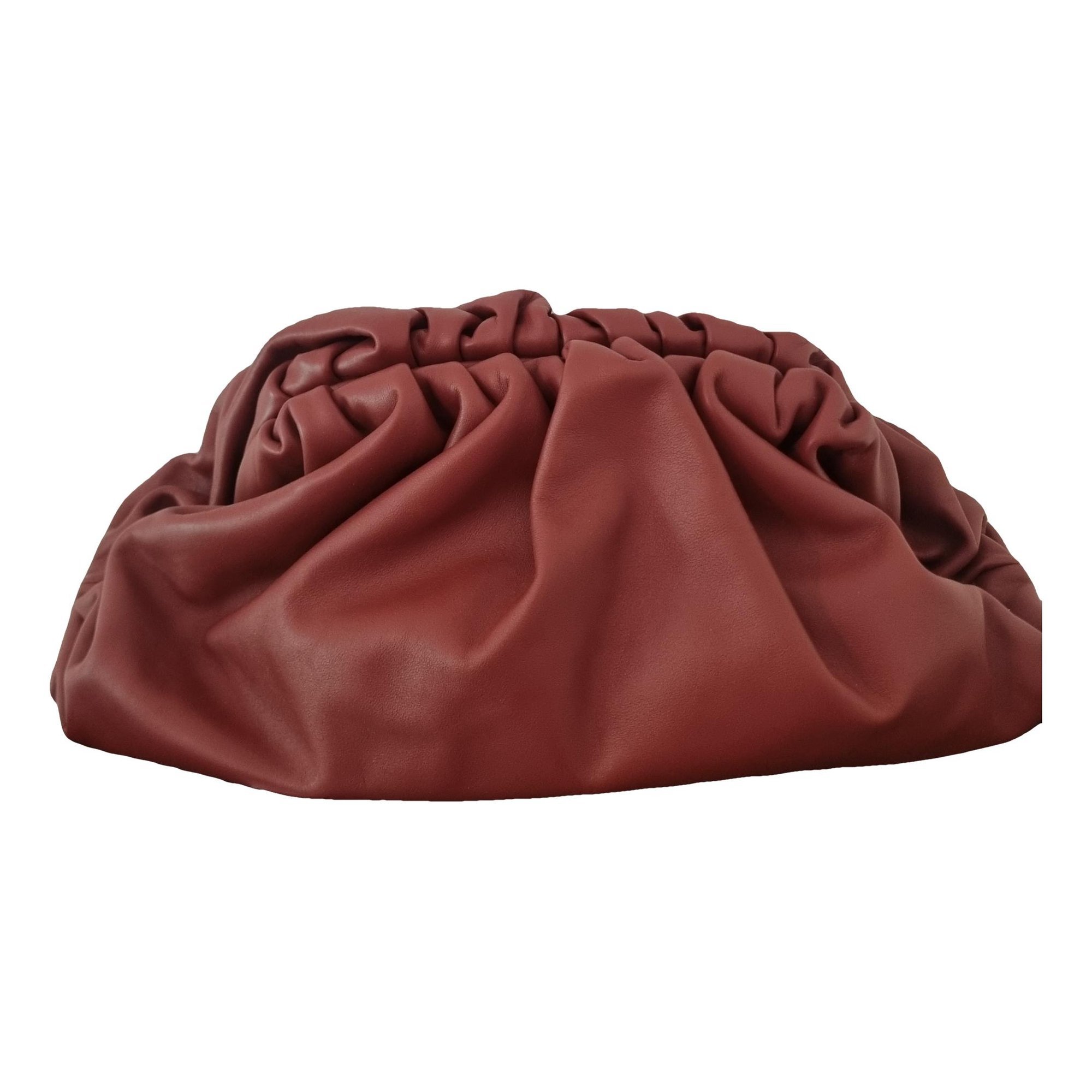 Pouch leather handbag