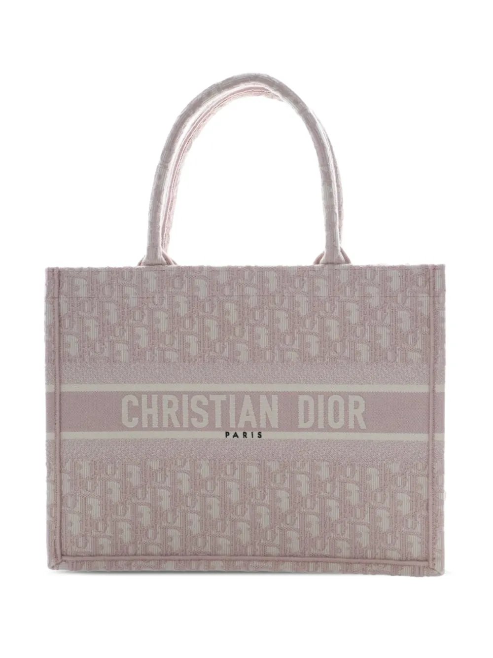 2025 Medium Oblique Embroidered Canvas Book tote bag