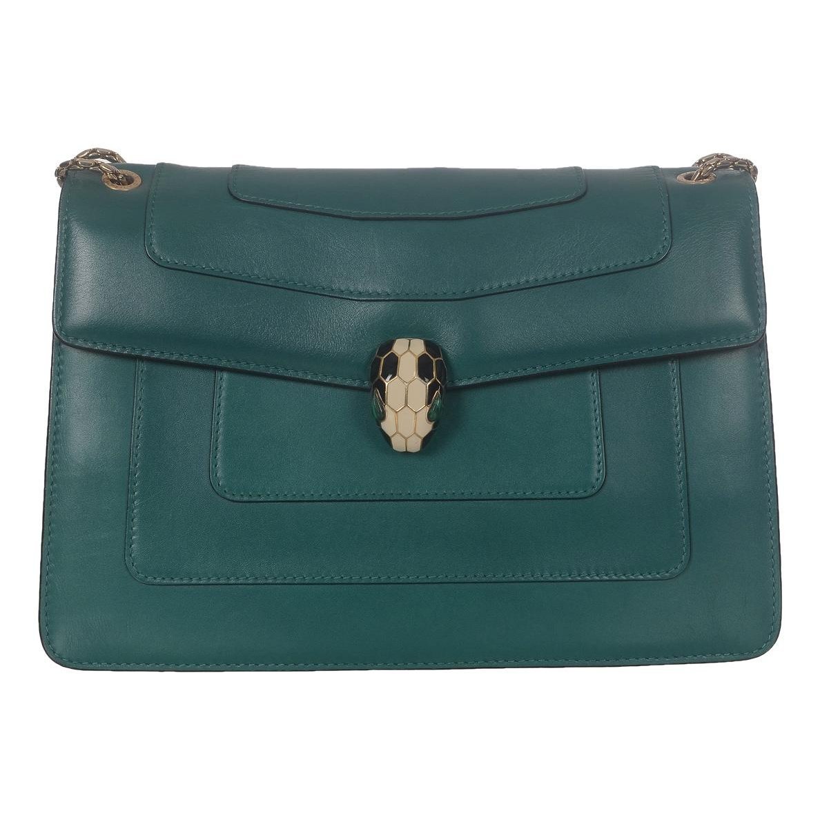 Serpenti leather handbag