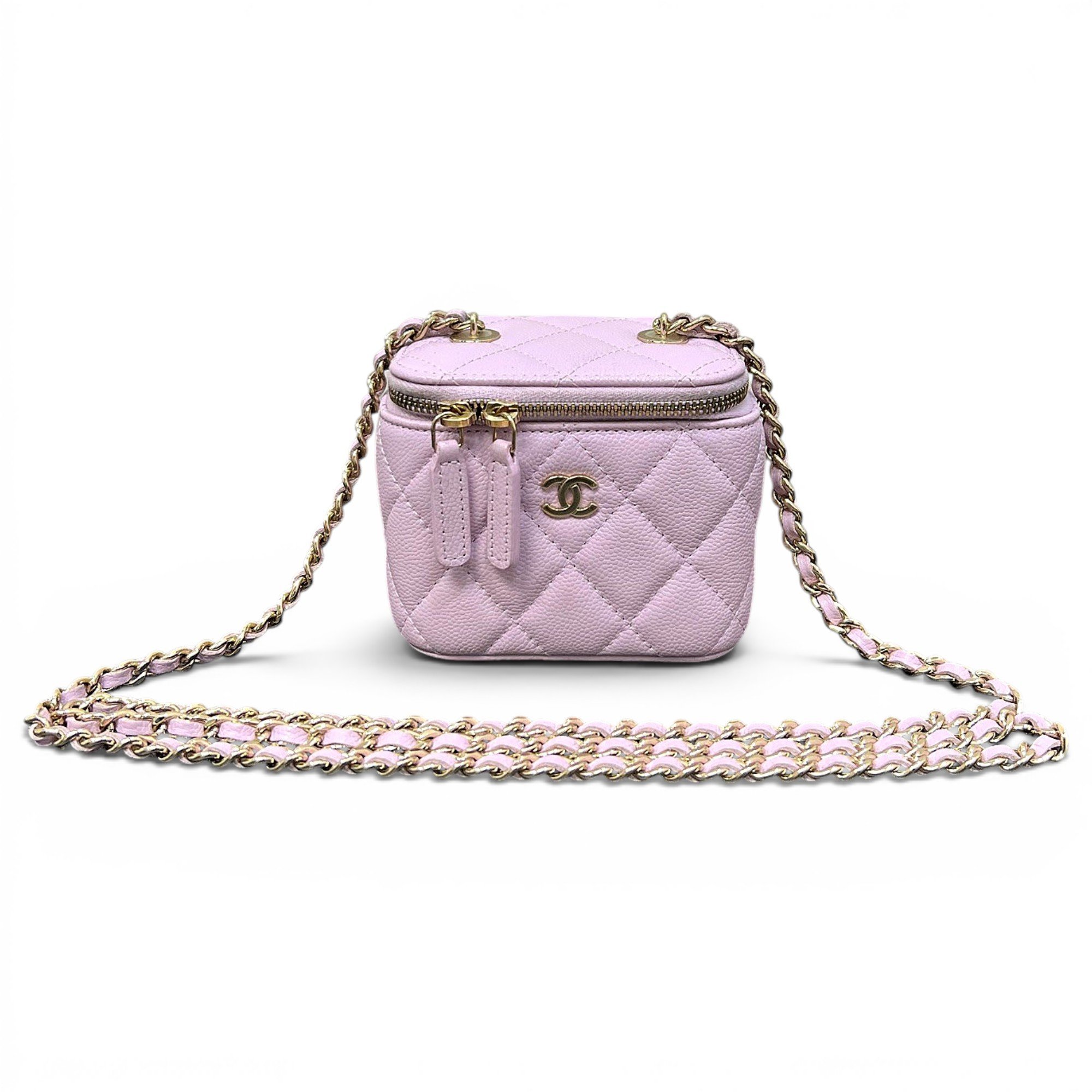 Trendy CC Vanity leather handbag