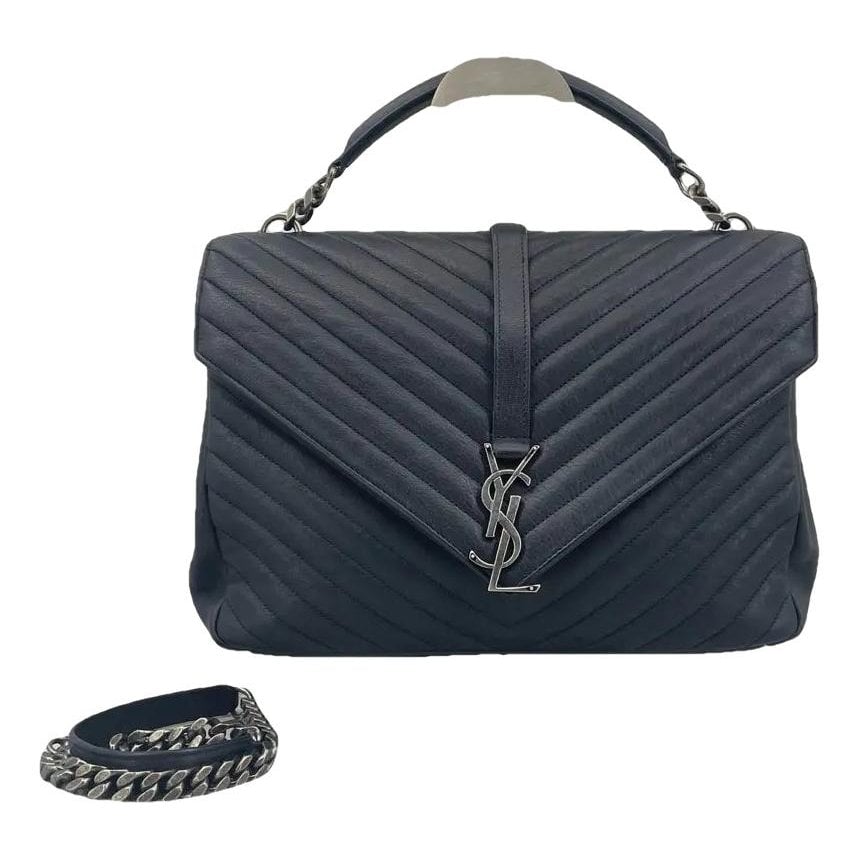 Collége monogramme leather crossbody bag