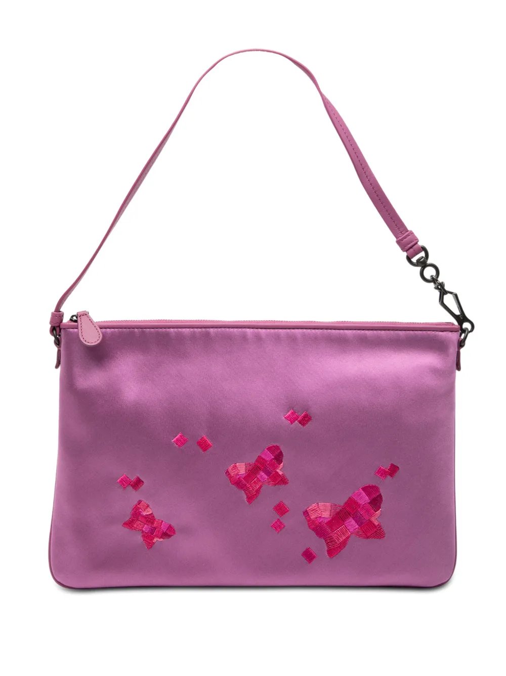Bottega Veneta 2012-2025 Satin Embroidered Butterflies shoulder bag
