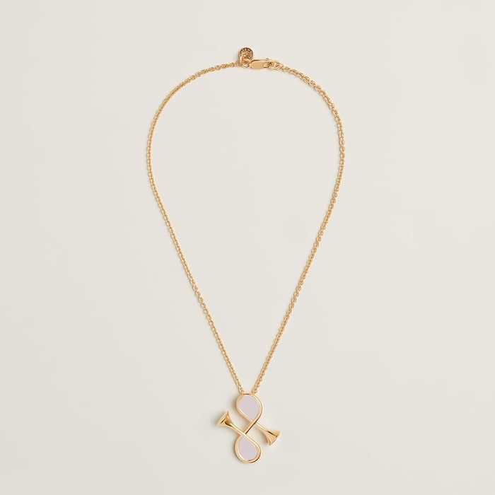 Mauve Pâle Cor H Pendant