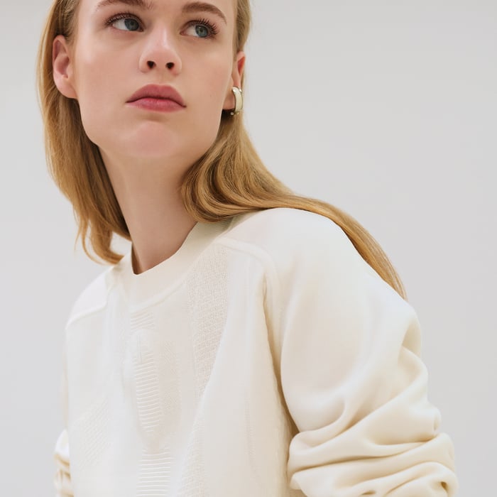 Blanc Cassé "Coaching" Long-sleeve Sweater