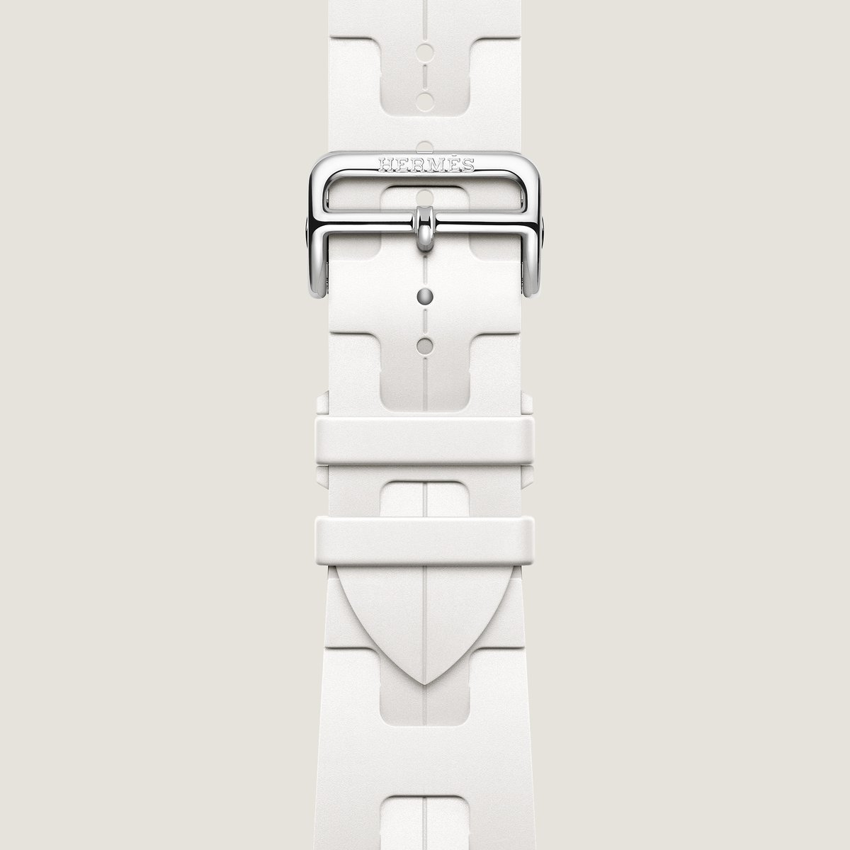 Blanc Band Apple Watch Hermès Single Tour 46 mm Deployment Buckle Kilim