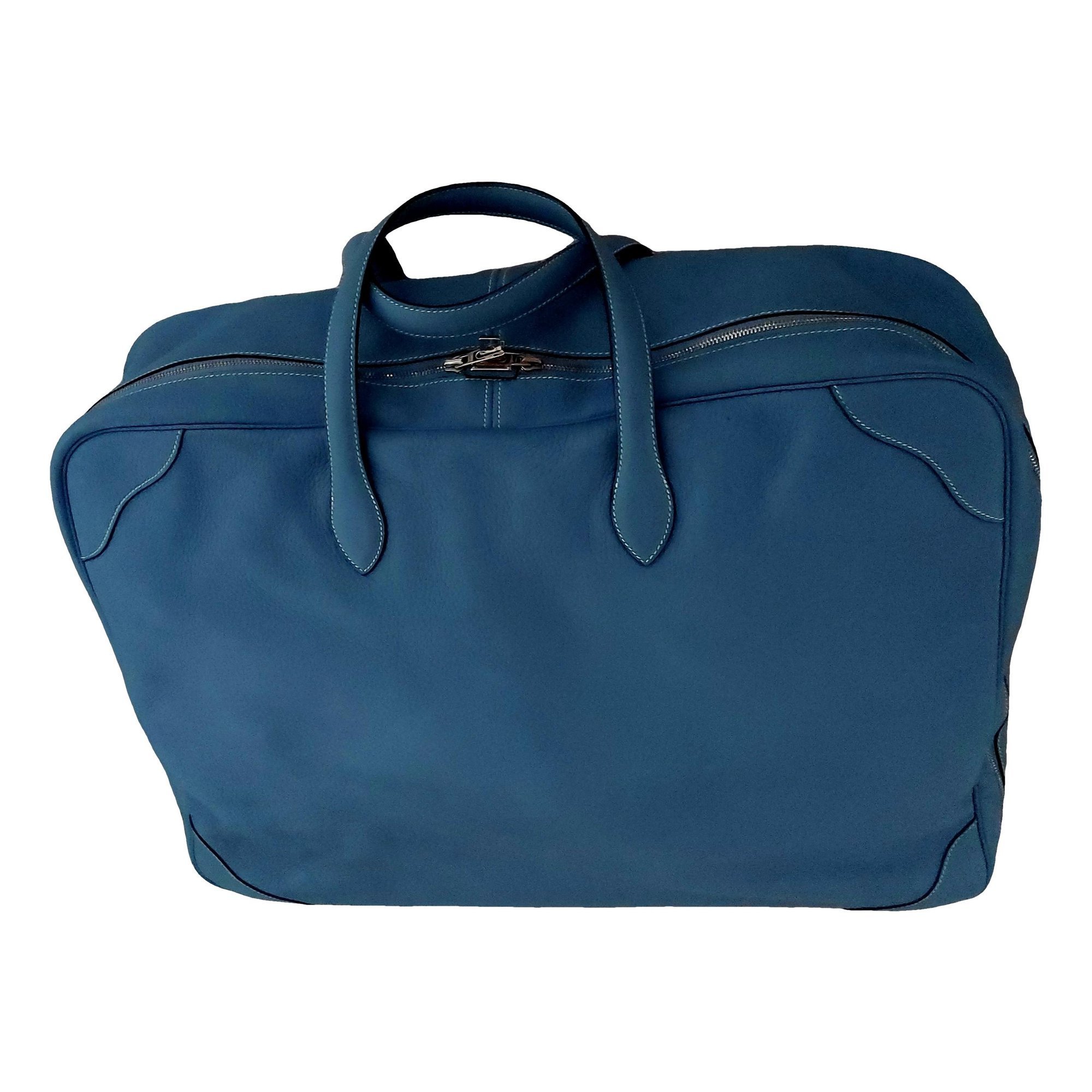 Leather travel bag