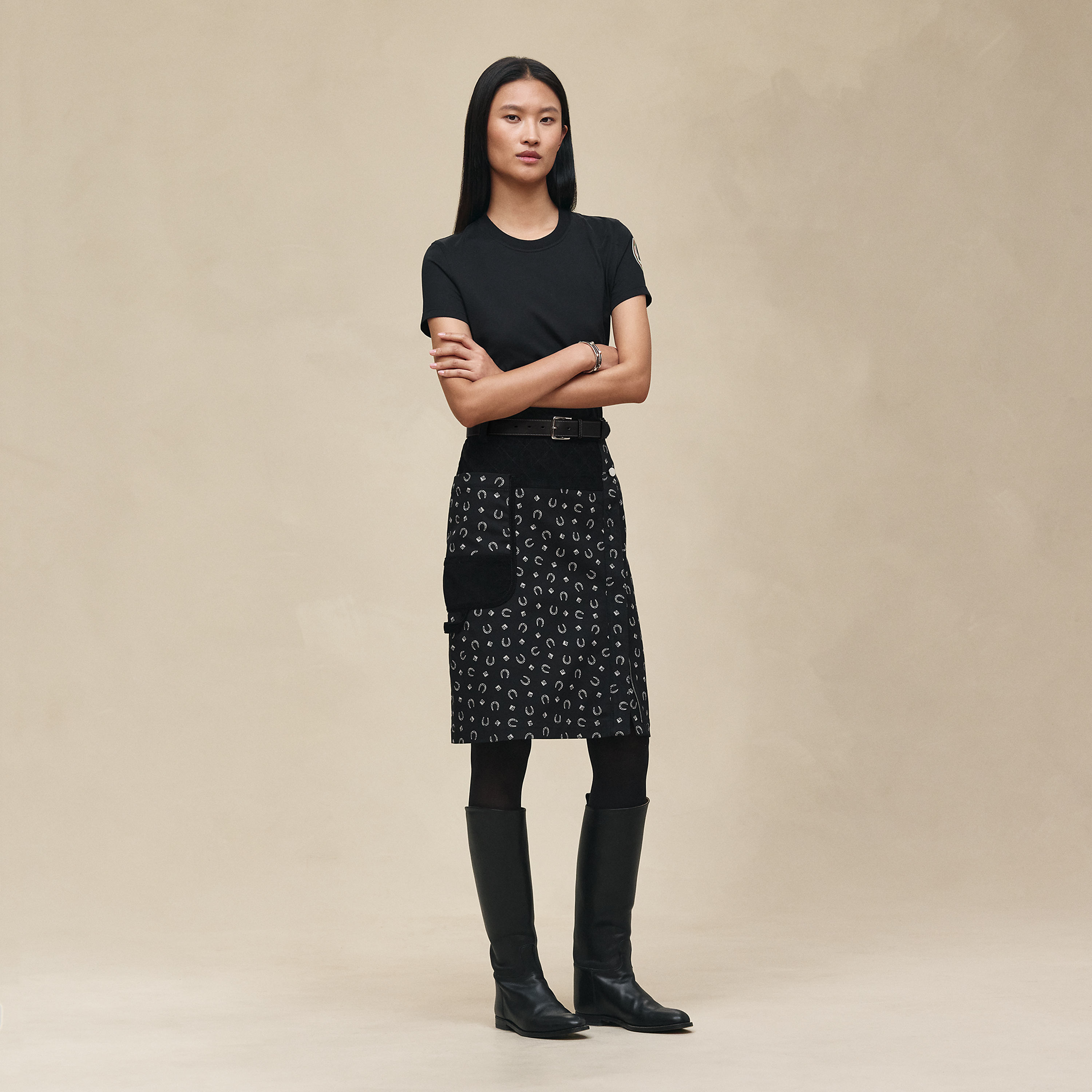 Printed straight t-shirt