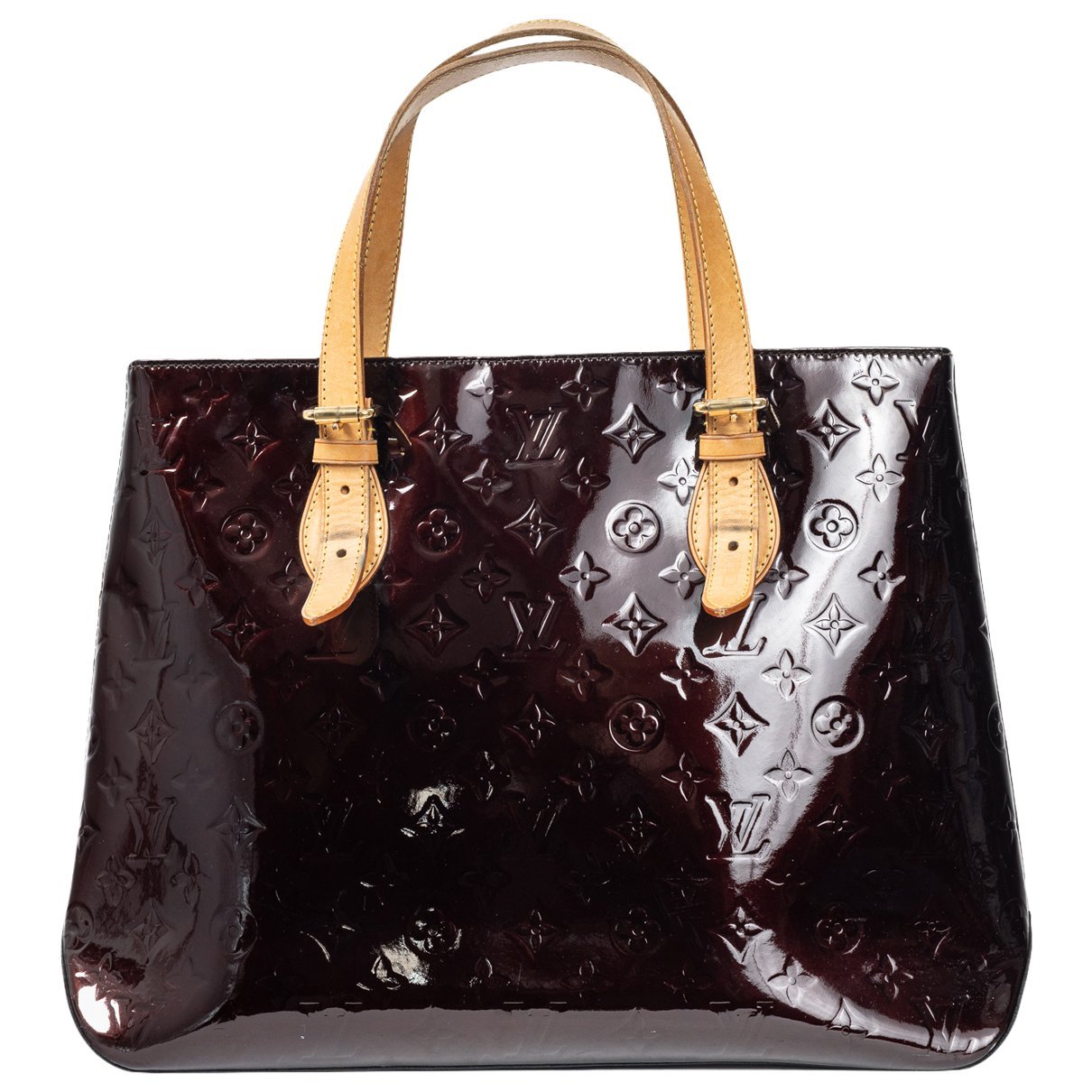 Brentwood patent leather tote